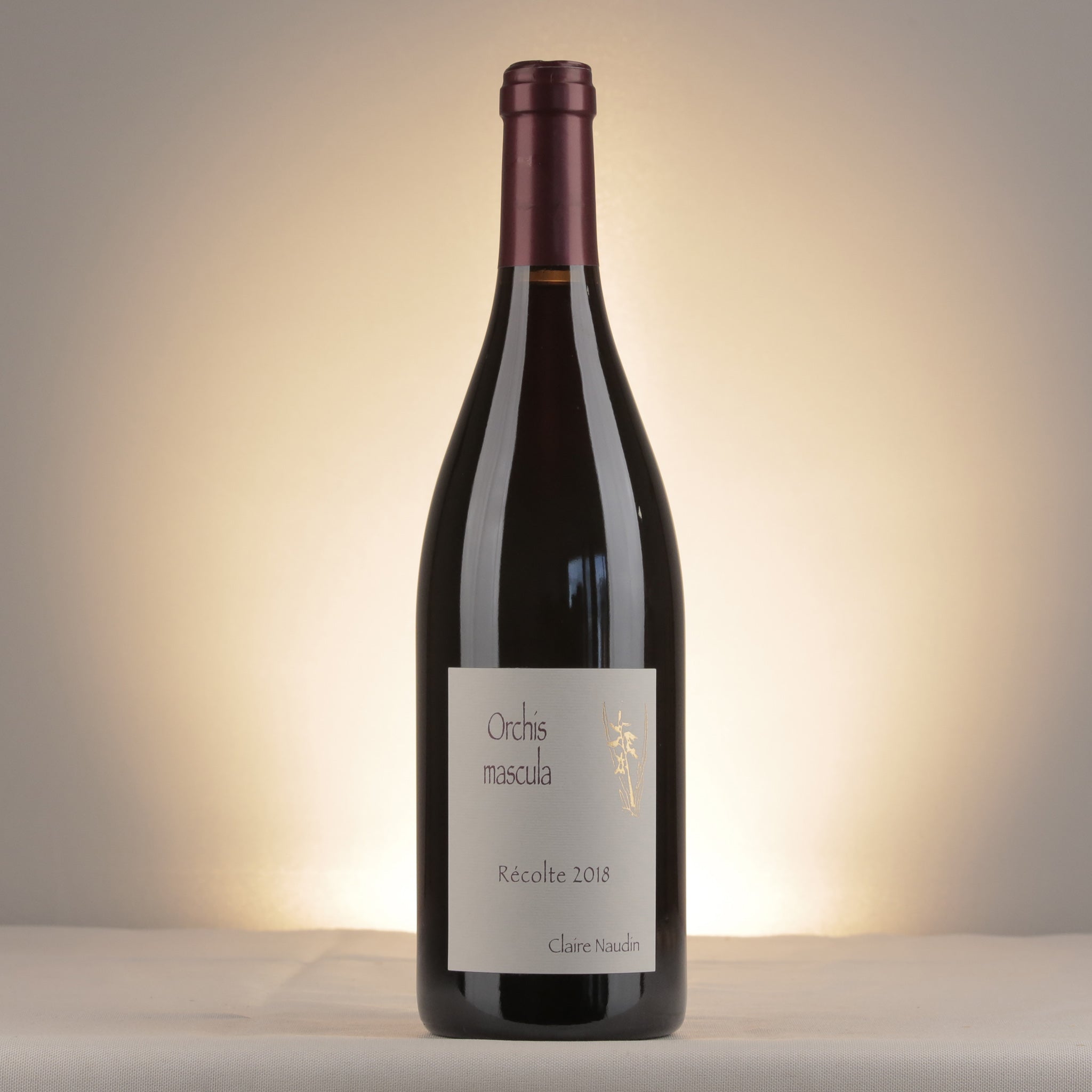 Claire Naudin Bourgogne Hautes Côtes de Beaune Orchis Mascula 2018 Bottle front