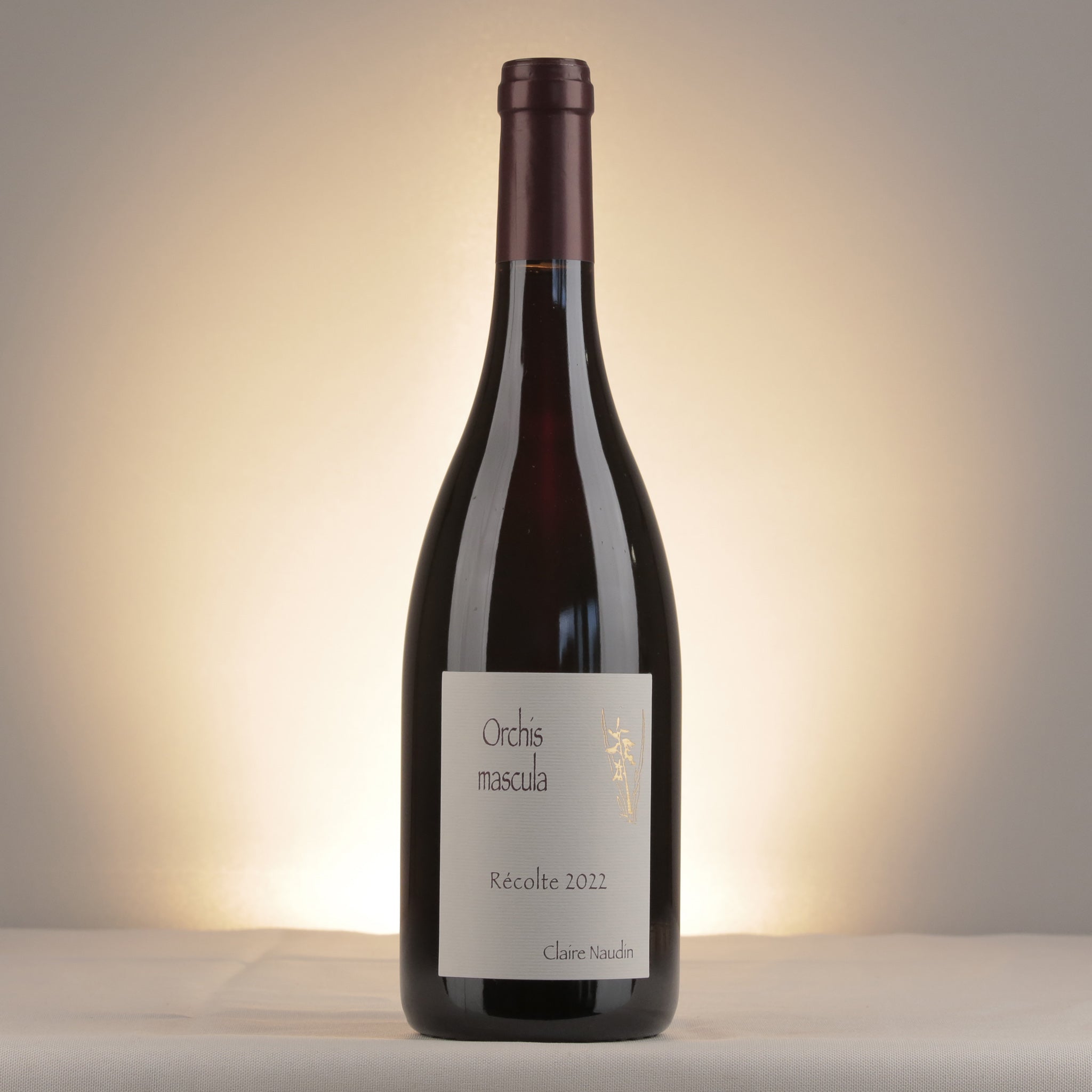 Claire Naudin Bourgogne Hautes Côtes de Beaune Orchis Mascula 2022 Bottle front