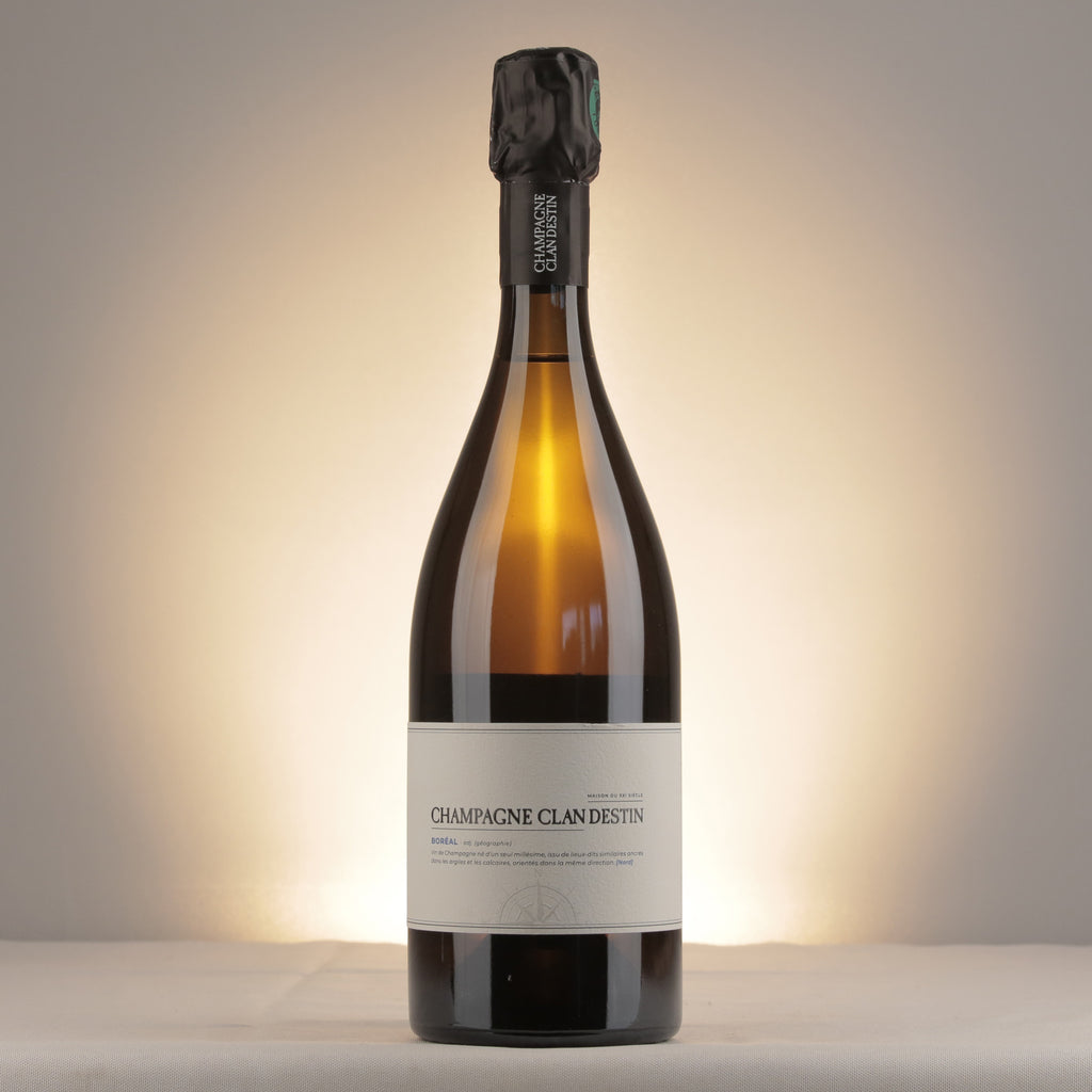 Clandestin Boréal Brut Nature Champagne 2021 Bottle front