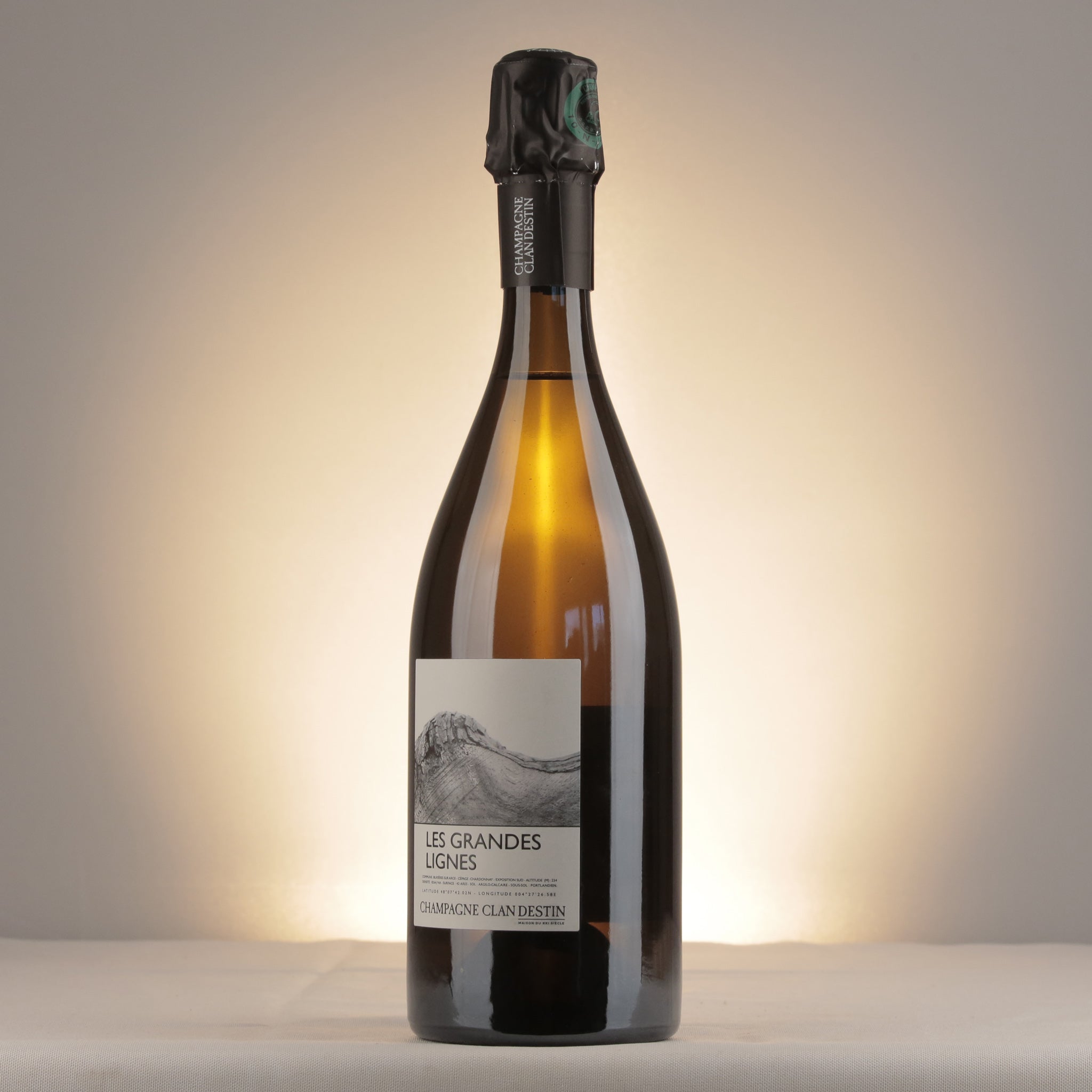 Clandestin Les Grandes Lignes Brut Nature 2020 Bottle detail