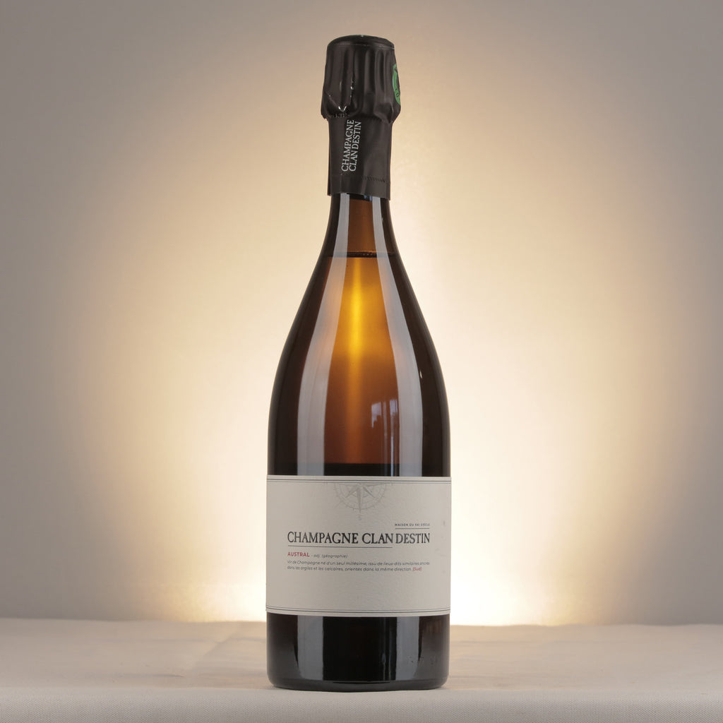 Clandestin Les Semblables Austral Brut Nature Champagne NV Bottle front