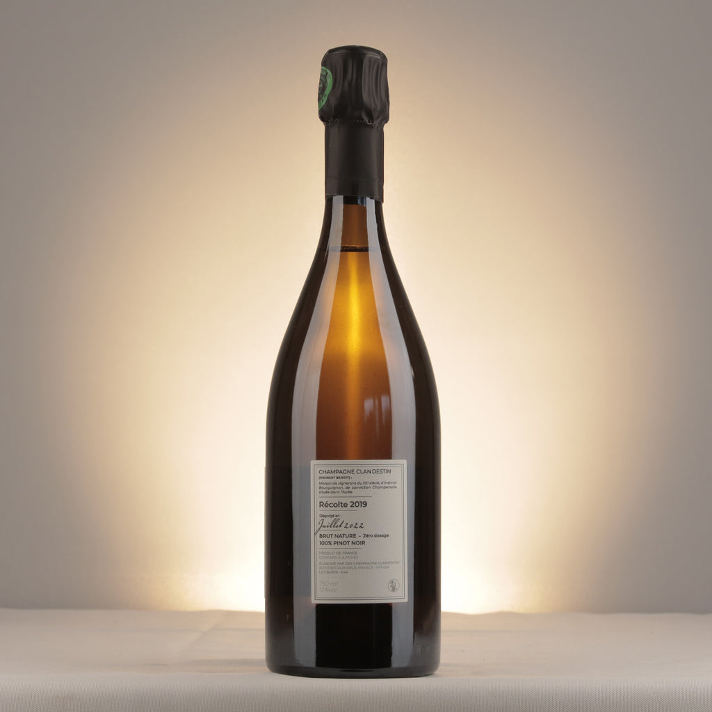 Clandestin Les Semblables Boreal Brut Nature 2019 Bottle back