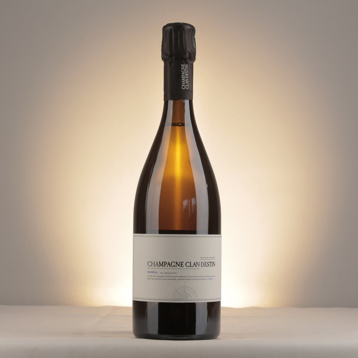 Clandestin Les Semblables Boreal Brut Nature 2019 Bottle front