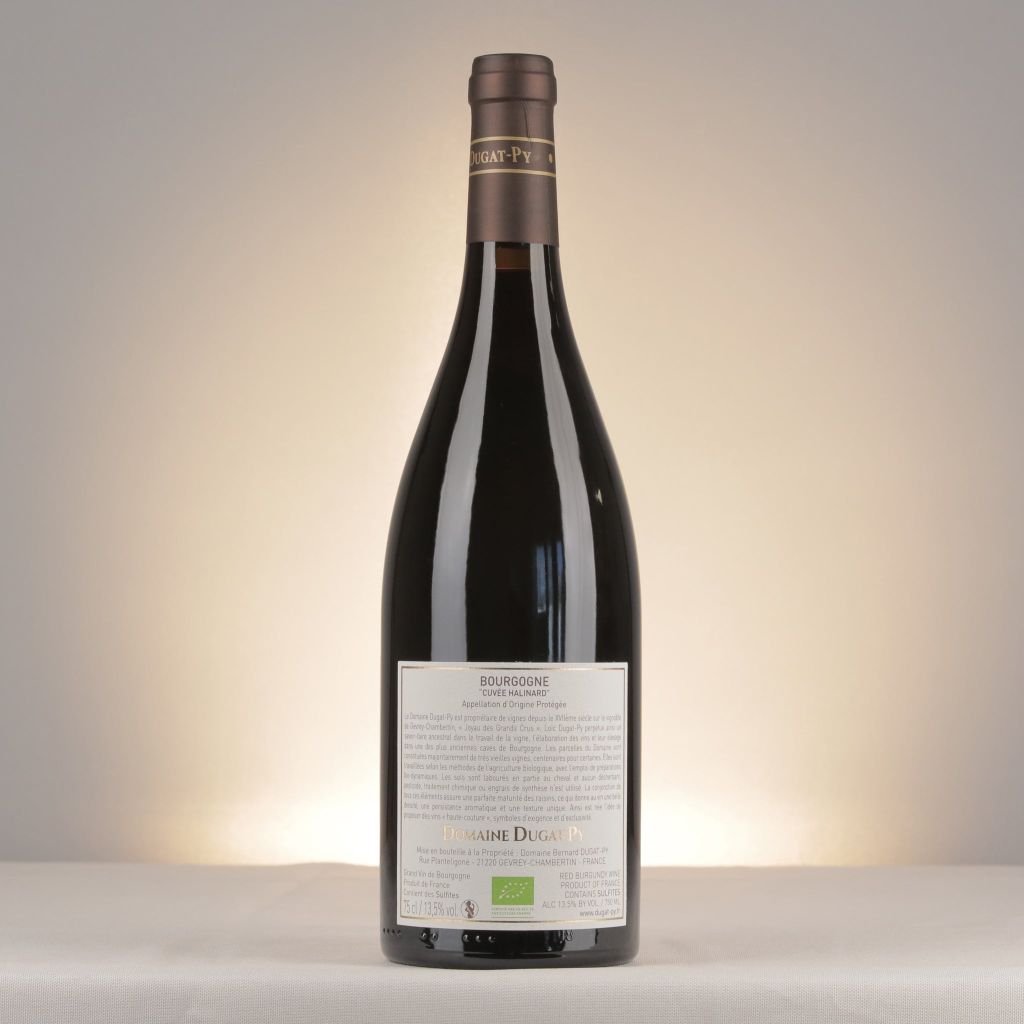 Dugat-Py Bourgogne Cuvée Halinard 2023 Bottle back
