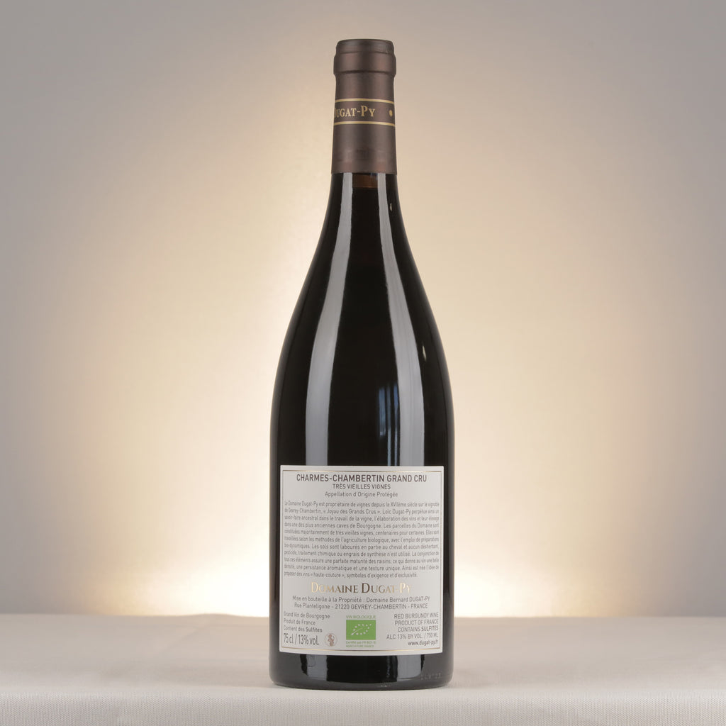 Dugat-Py Charmes-Chambertin Grand Cru Très Vieilles Vignes 2023 Bottle back