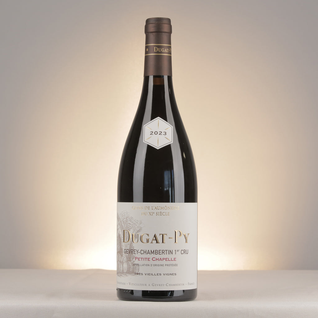 Dugat-Py Gevrey-Chambertin 1er Cru Petite Chapelle Vieilles Vignes 2023 Bottle front