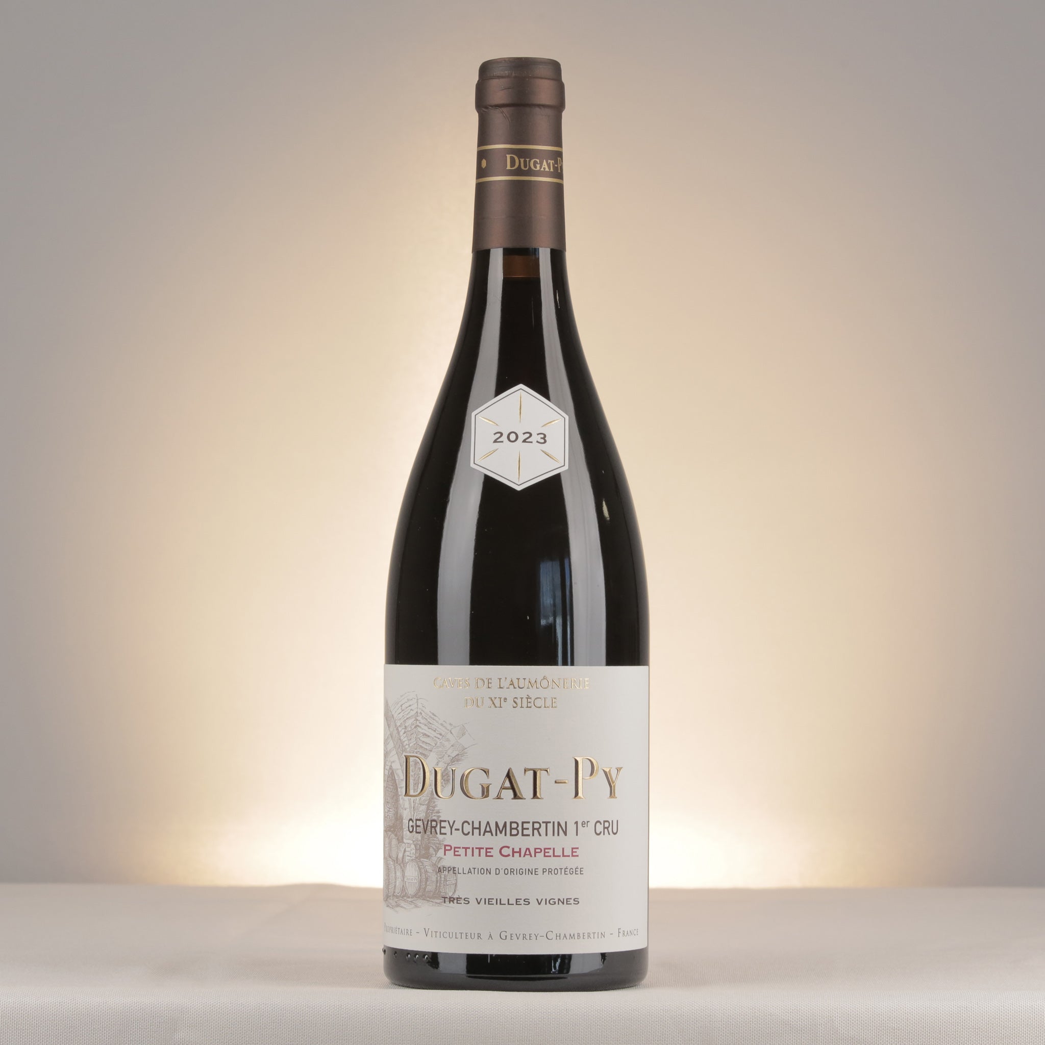 Dugat-Py Gevrey-Chambertin 1er Cru Petite Chapelle Vieilles Vignes 2023 Bottle front
