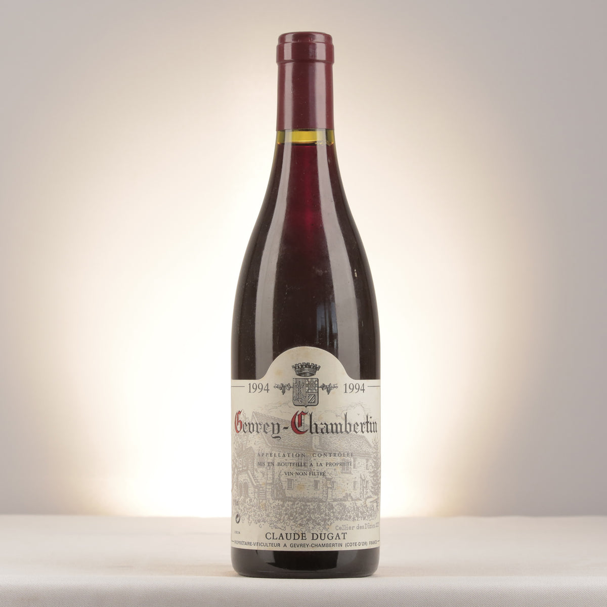 Claude Dugat Gevrey-Chambertin 1994 Bottle front