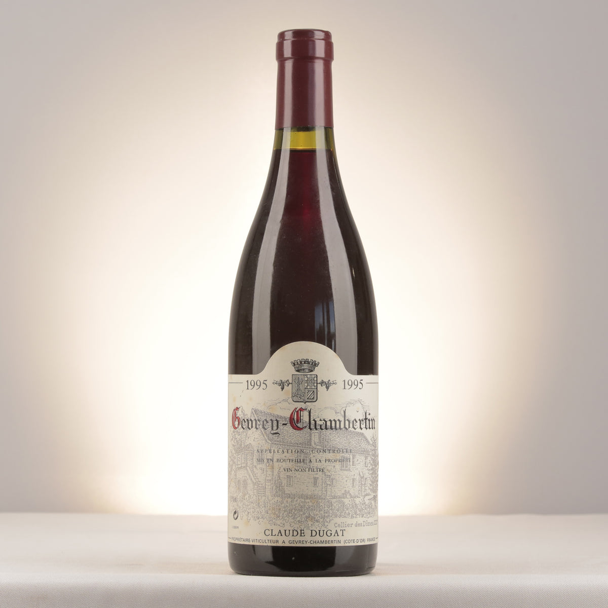 Claude Dugat Gevrey-Chambertin 1995 Bottle front