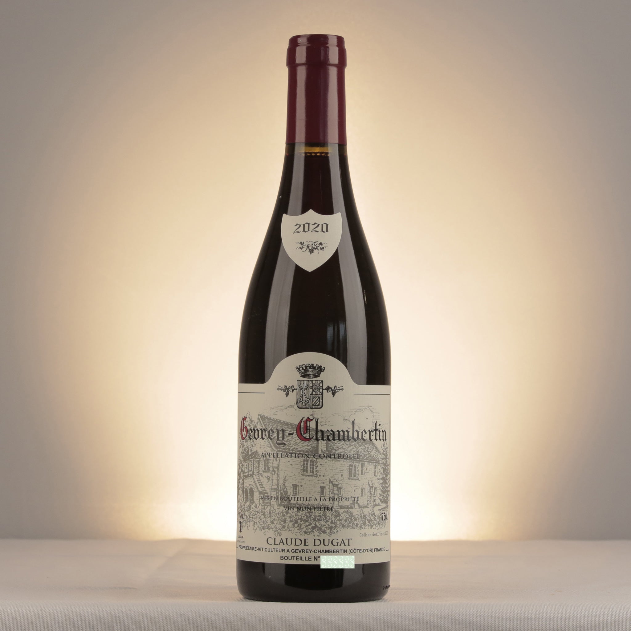 Claude Dugat Gevrey-Chambertin 2020 Bottle front