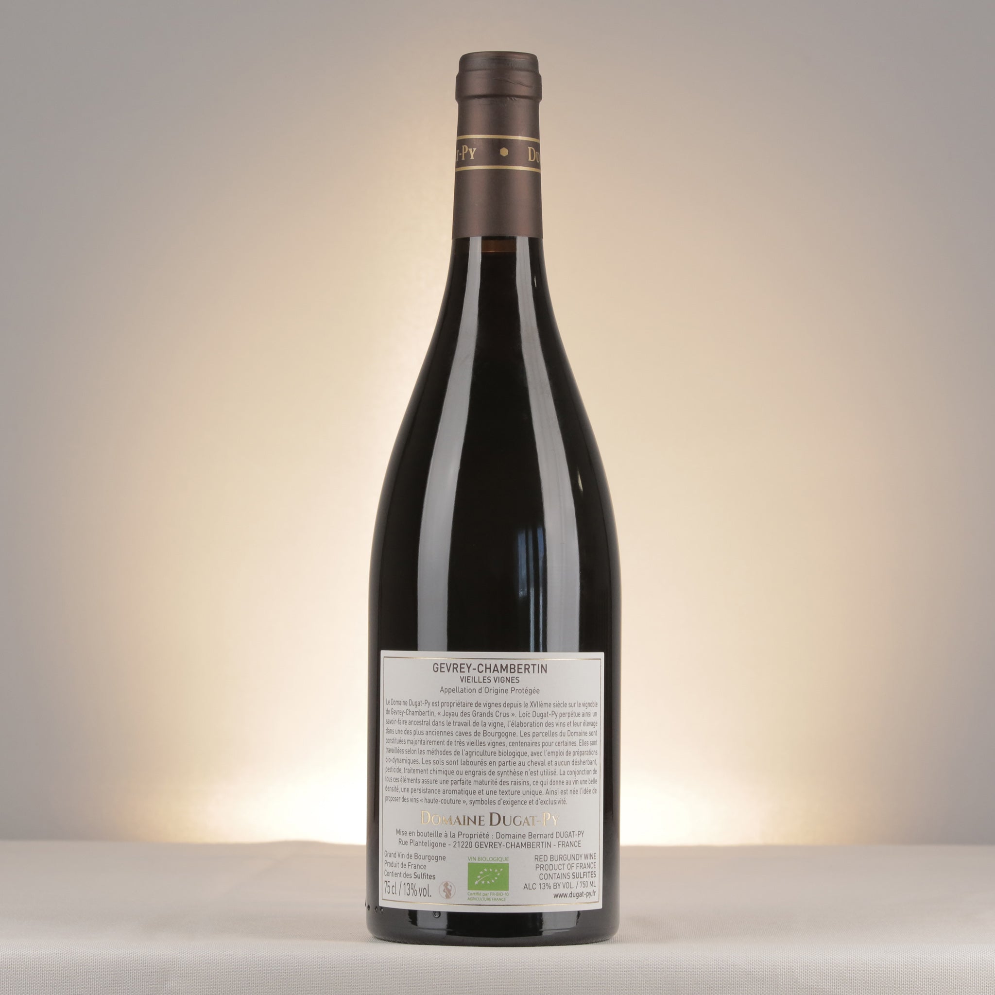 Dugat-Py Gevrey-Chambertin Vieilles Vignes 2023 Bottle back