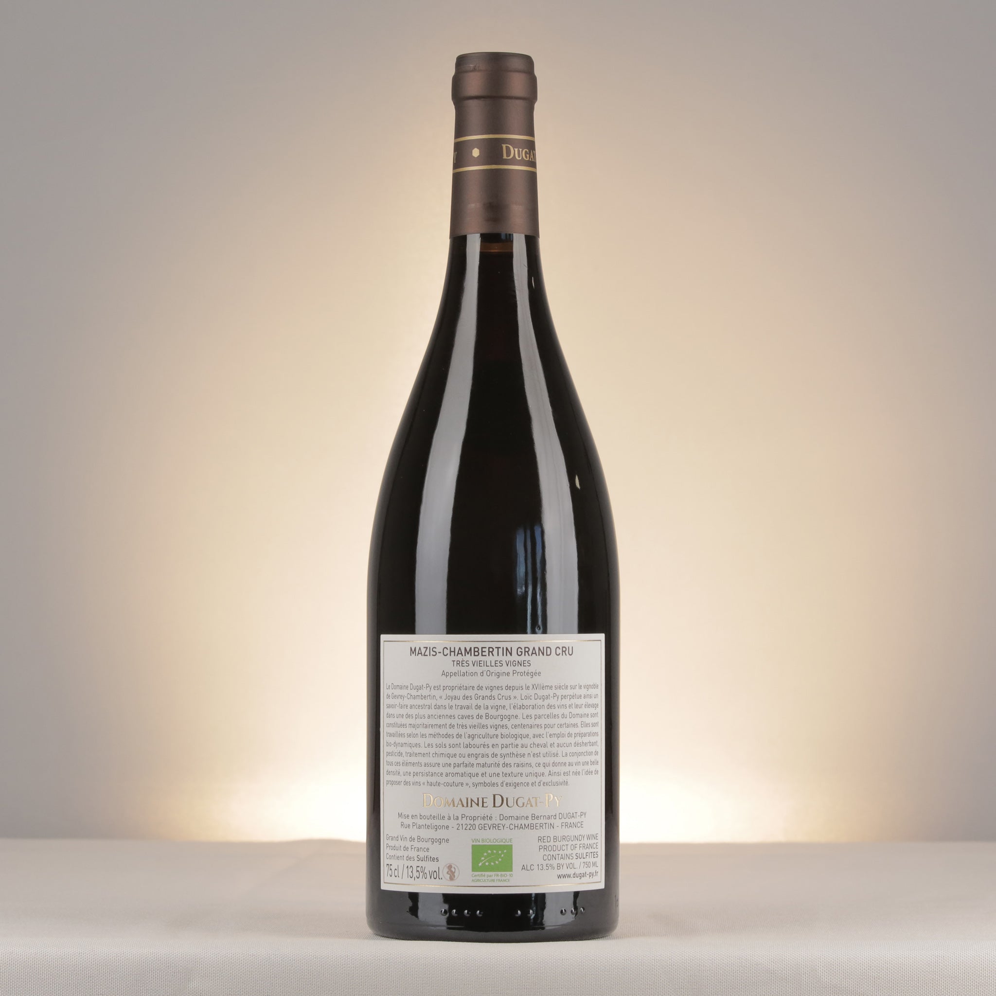 Dugat-Py Mazis-Chambertin Grand Cru Très Vieilles Vignes 2023 Bottle back