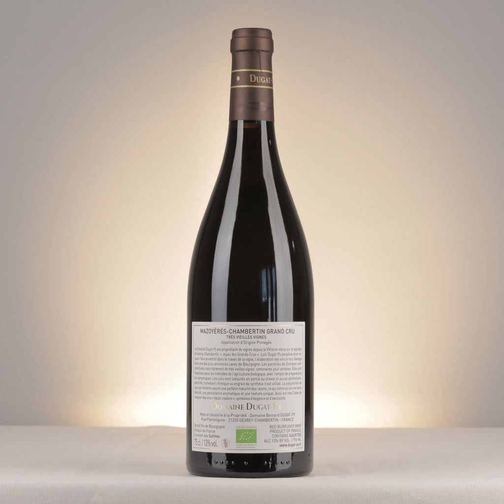 Dugat-Py Mazoyères-Chambertin Grand Cru 2023 Bottle back