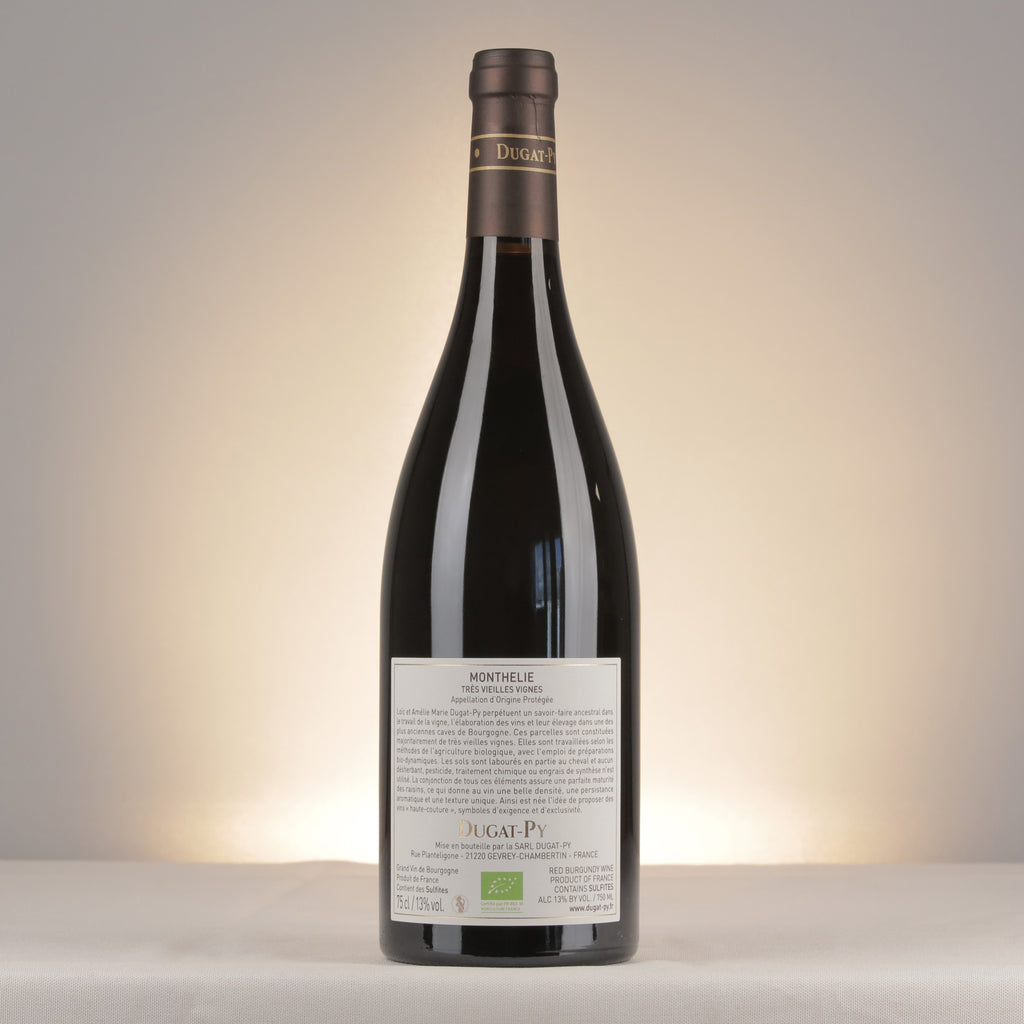 Dugat-Py Monthelie Tres Vieilles Vignes 2023 Bottle back