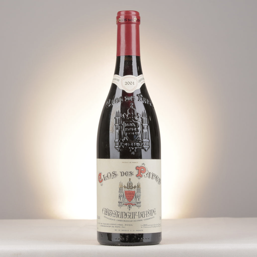 Clos des Papes Châteauneuf-du-Pape Rouge 2001 Bottle front