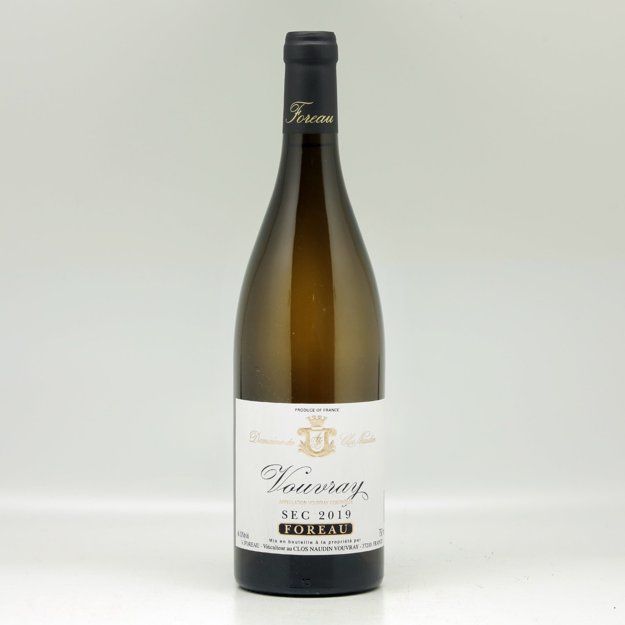 Clos Naudin Foreau Vouvray Dry 2019 Bottle front