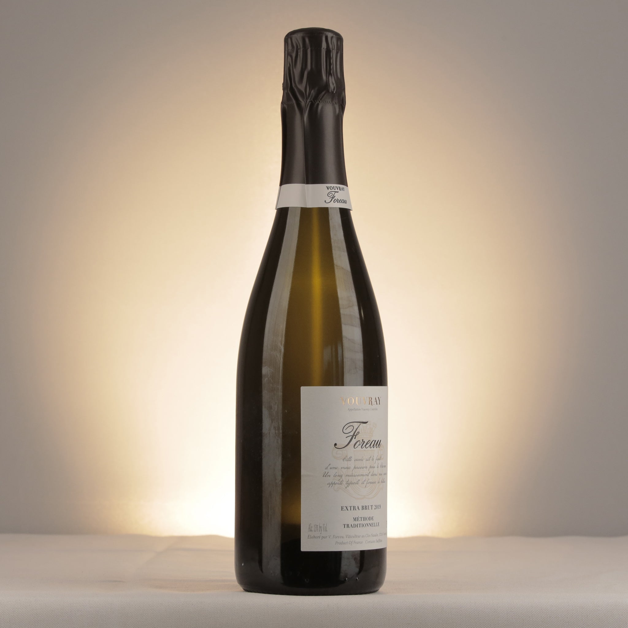 Clos Naudin Foreau Vouvray Extra Brut 2019 Bottle label