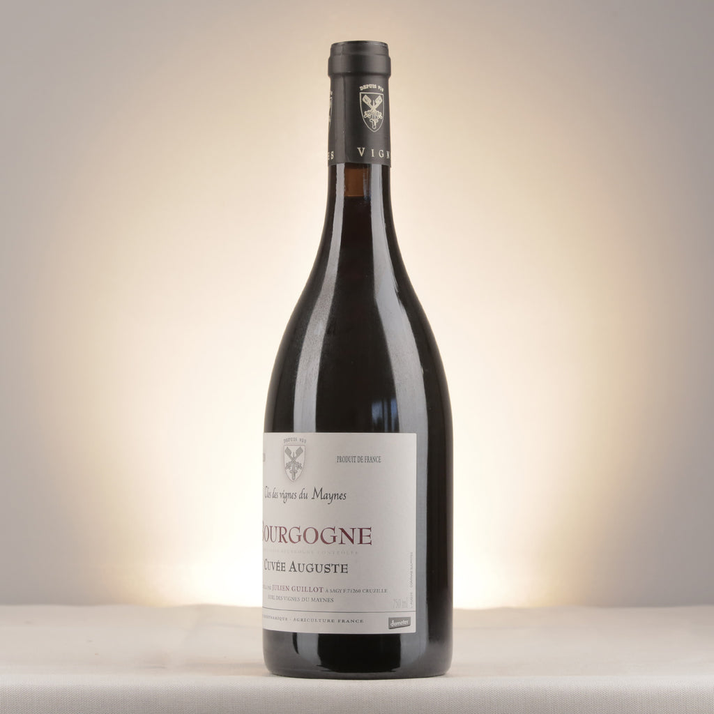 Clos des Vignes du Mayne Julien Guillot Bourgogne Cuvée Auguste 2020 Bottle detail