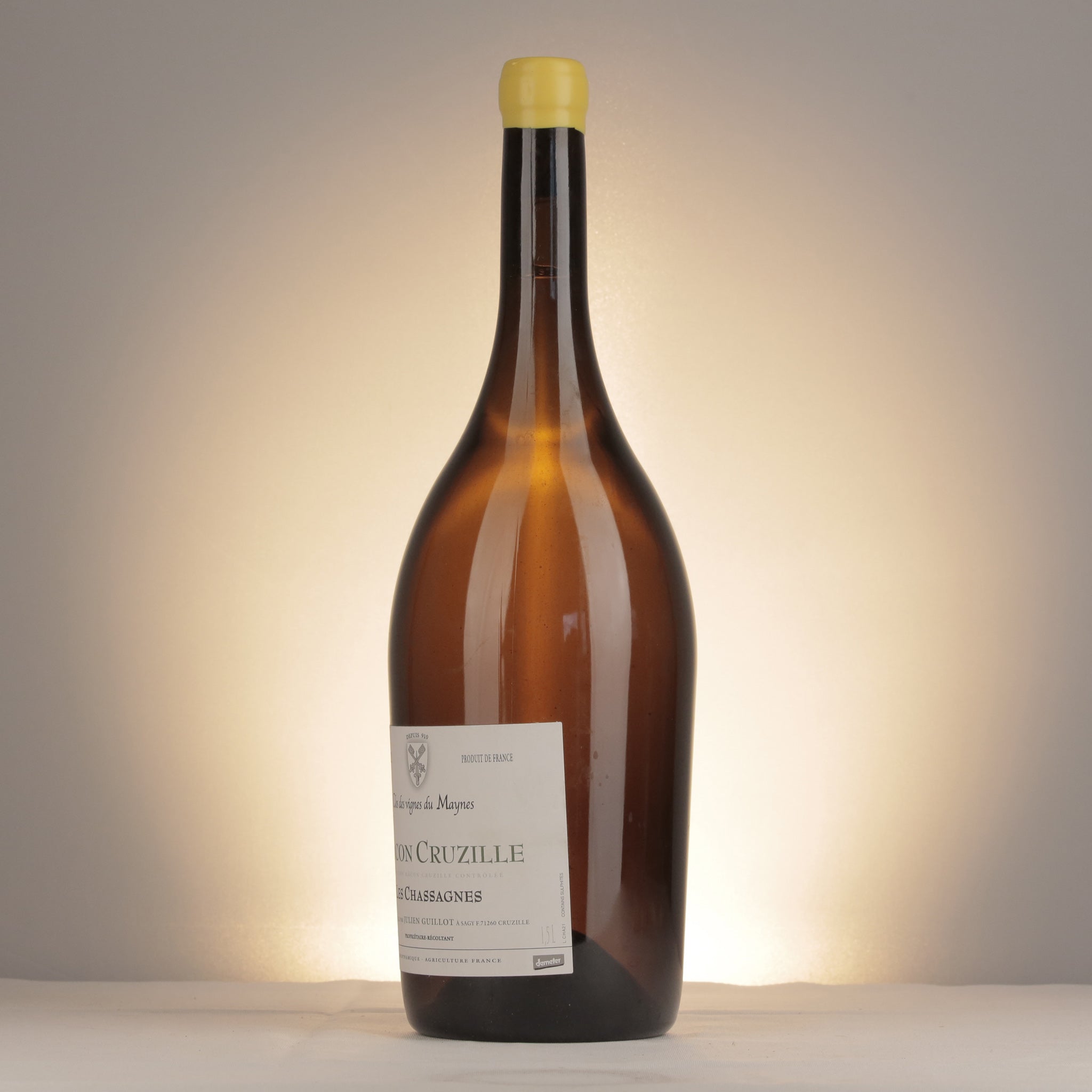 Clos des Vignes du Mayne Julien Guillot Mâcon Cruzille Les Chassagnes 2021 Magnum detail