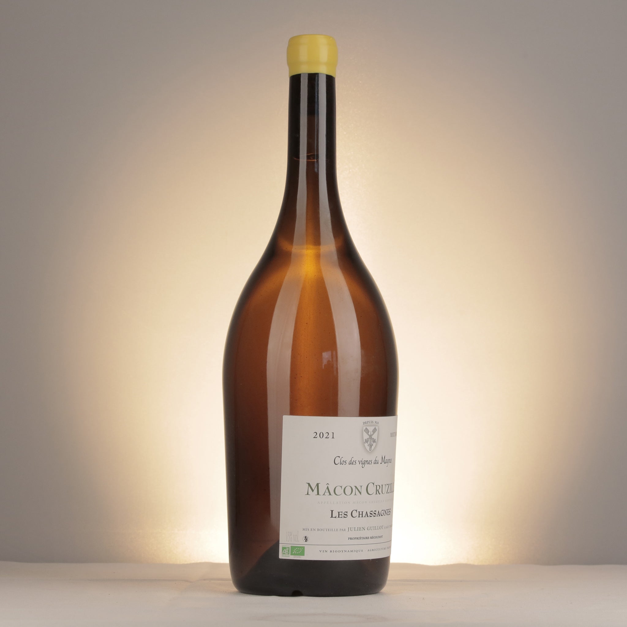 Clos des Vignes du Mayne Julien Guillot Mâcon Cruzille Les Chassagnes 2021 Magnum label