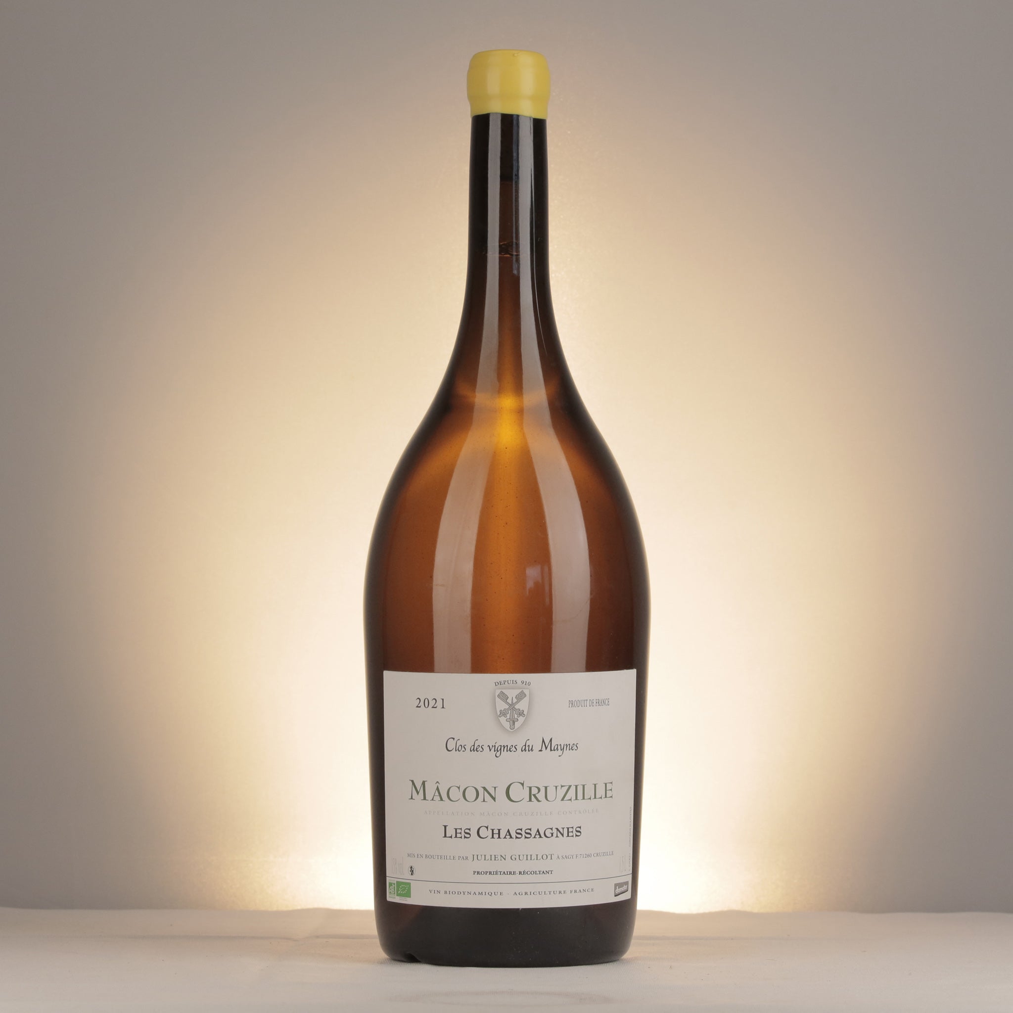 Clos des Vignes du Mayne Julien Guillot Mâcon Cruzille Les Chassagnes 2021 Magnum front