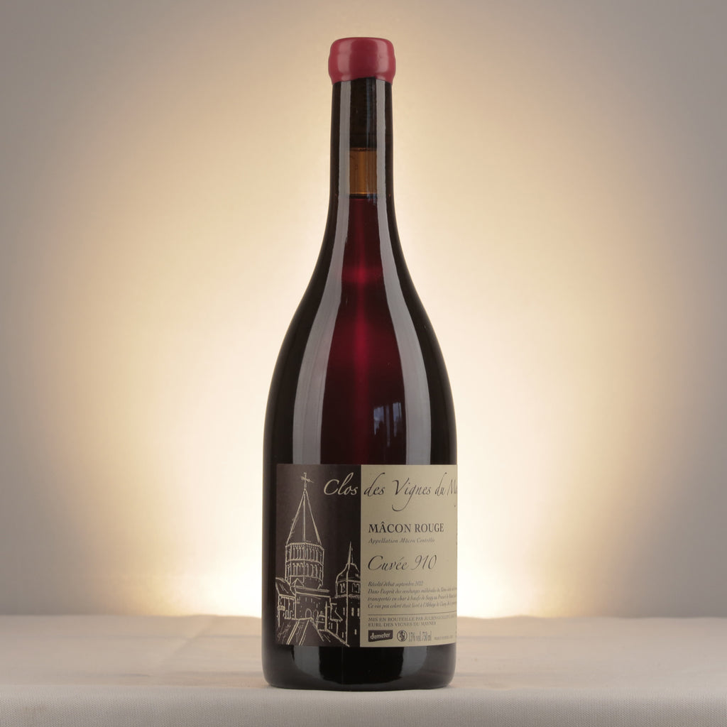 Clos des Vignes du Mayne Julien Guillot Mâcon Rouge Cuvée 910 2022 Bottle label