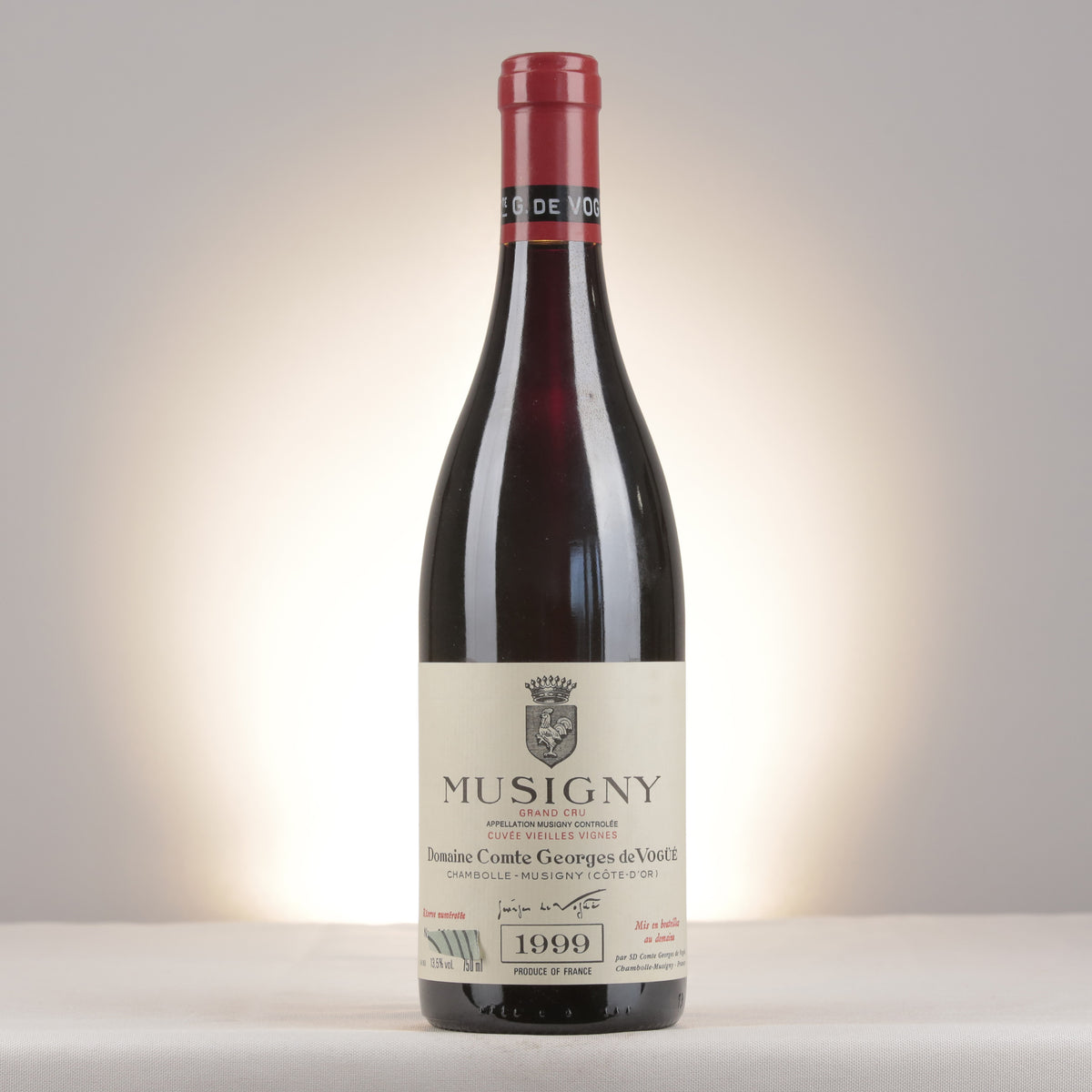 Comte Georges de Vogüé Musigny Grand Cru Cuvée Vieilles Vignes 1999 Bottle front