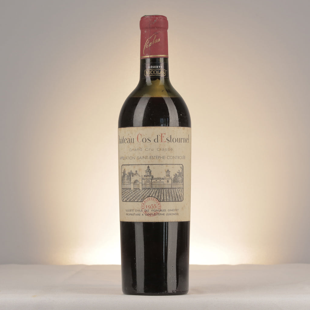Cos d'Estournel 1955 Bottle front (lot 770d)
