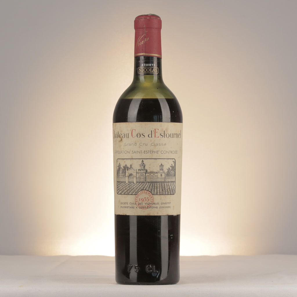 Cos d'Estournel 1955 Bottle front (lot ed96)
