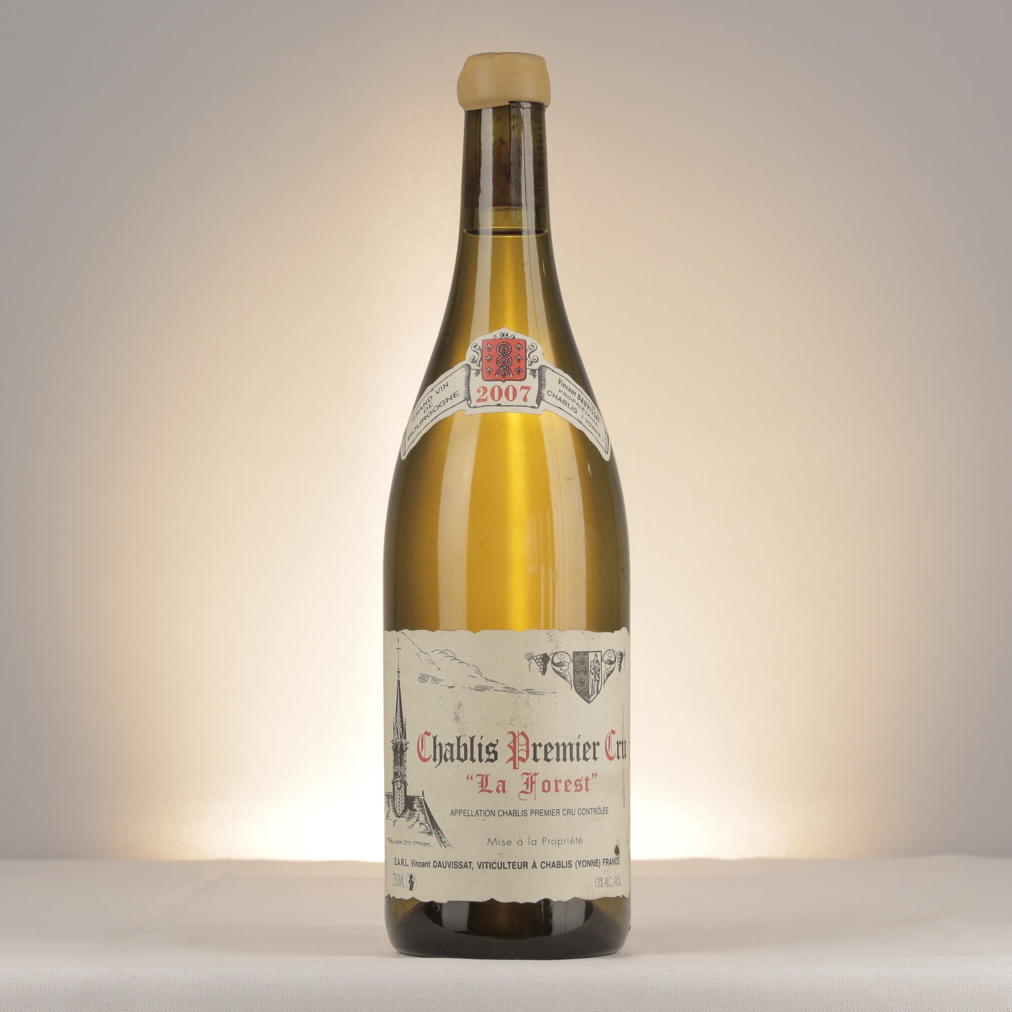 Chablis 1er Cru La Forest 2007 Bottle front (lot 19e8)