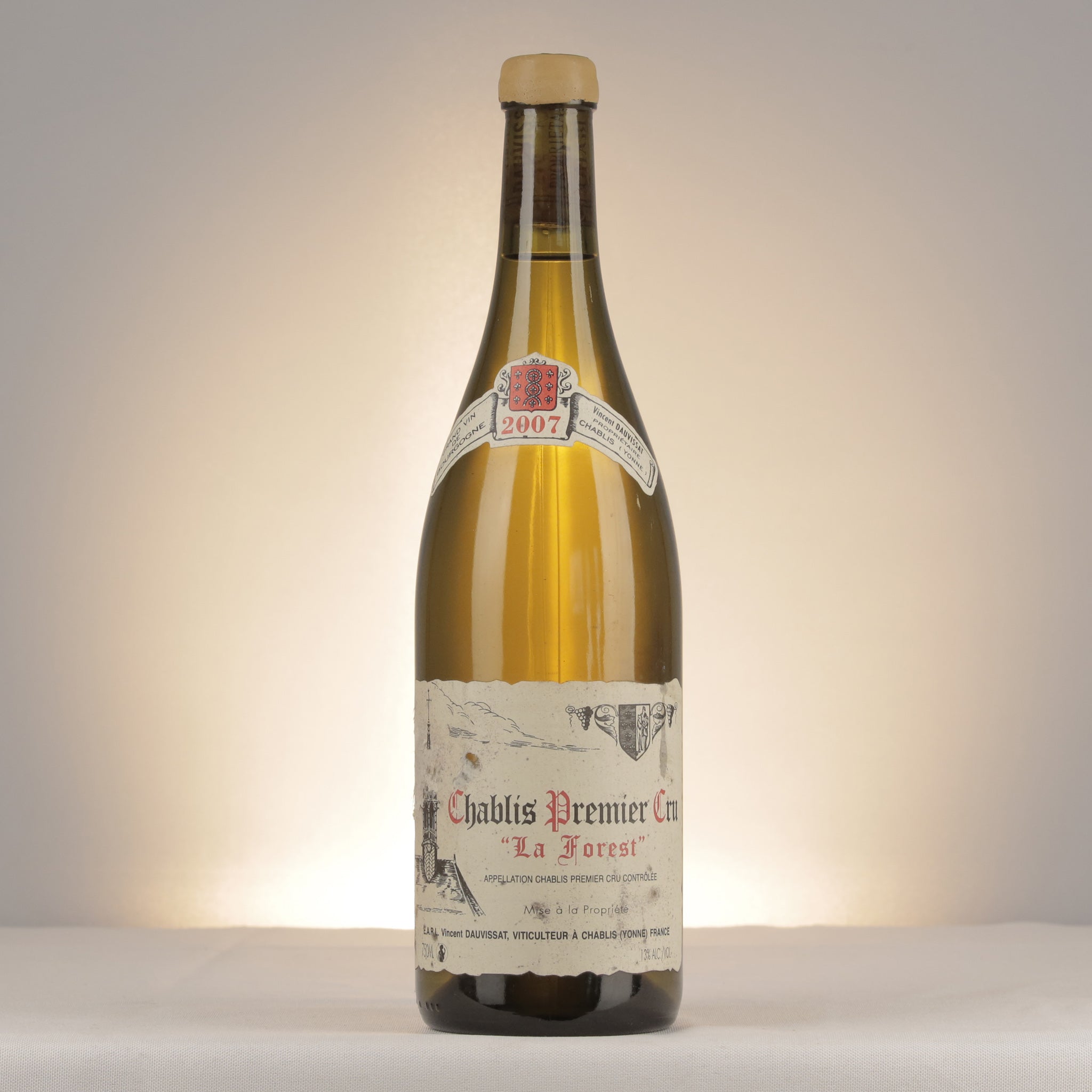 Vincent Dauvissat Chablis 1er Cru La Forest 2007 Bottle front (lot 75ef)