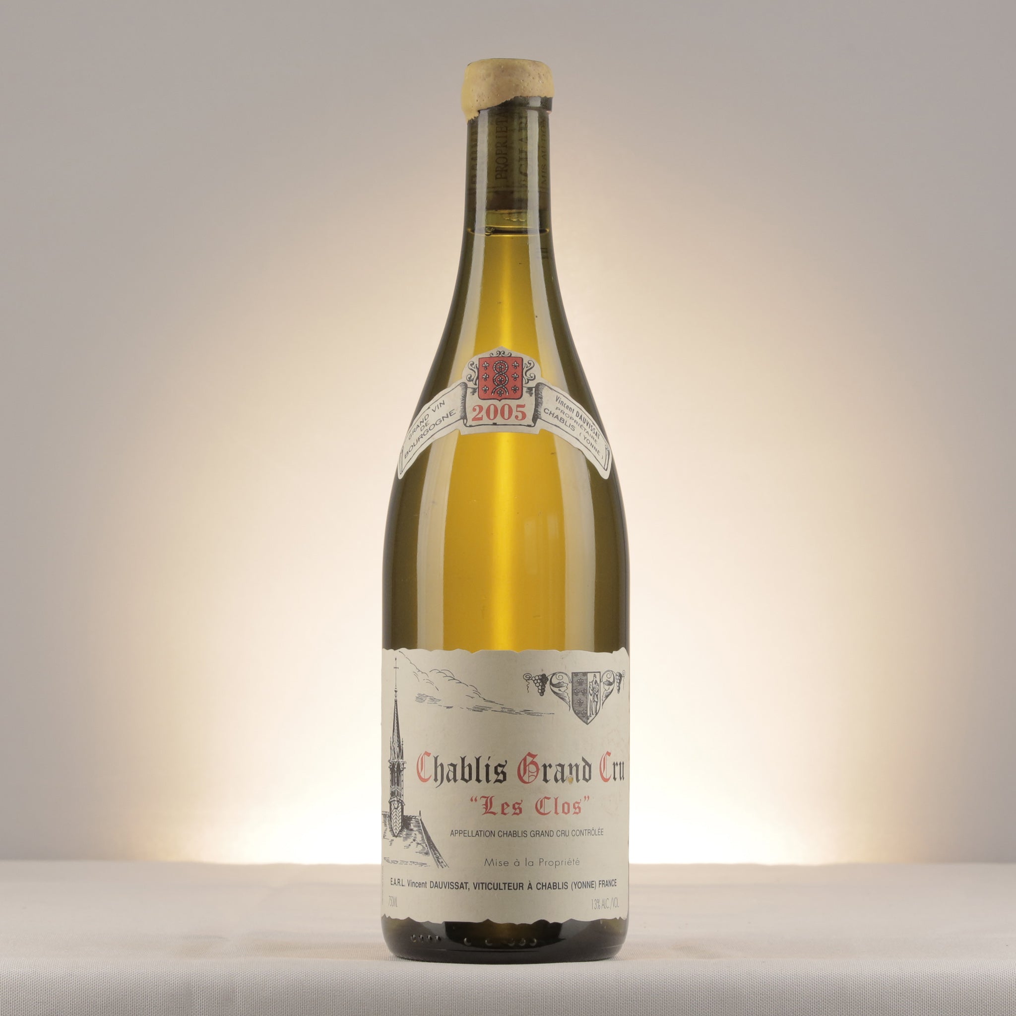Vincent Dauvissat Chablis Grand Cru Les Clos 2005 Bottle front