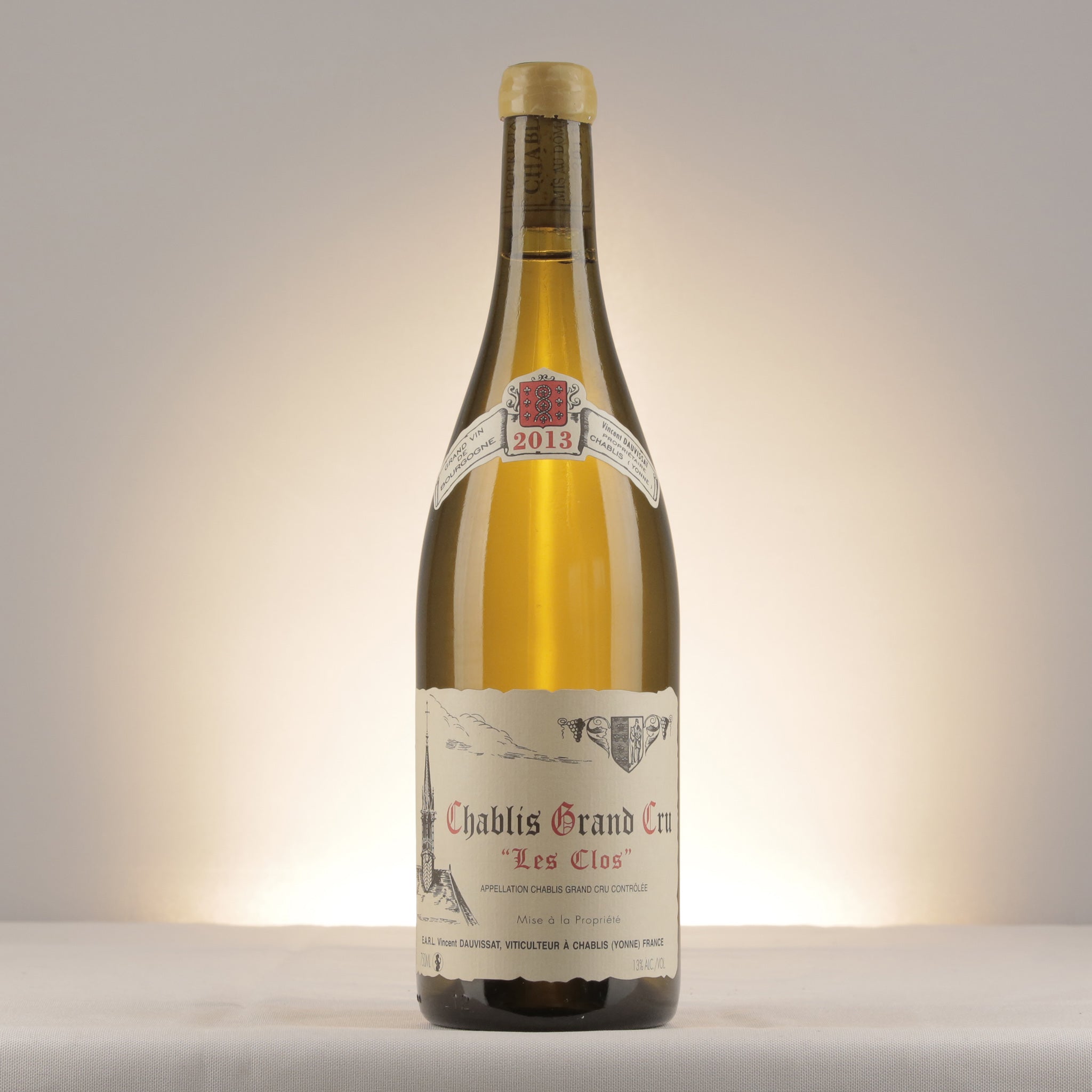 Vincent Dauvissat Chablis Grand Cru Les Clos 2013 Bottle front