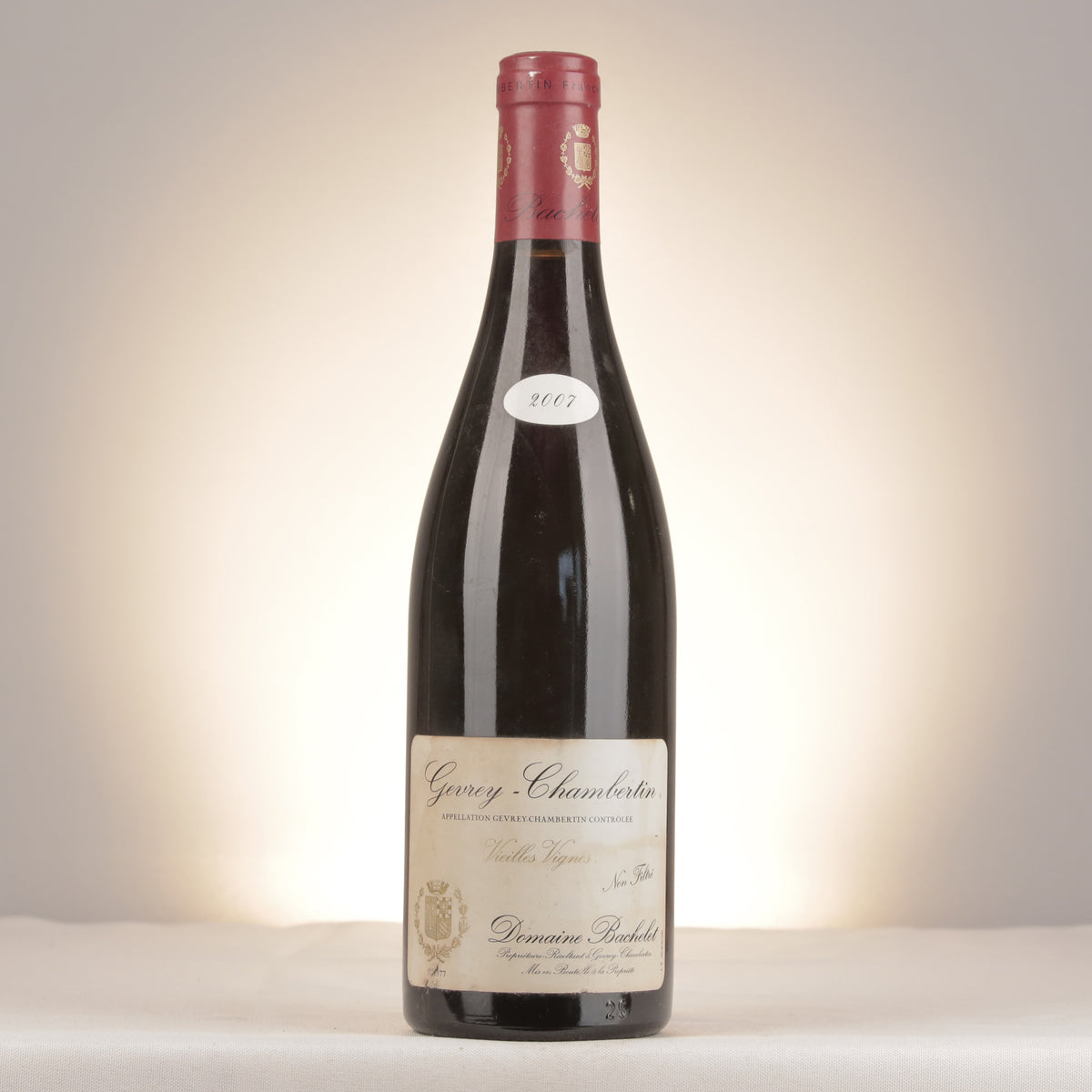 Domaine Denis Bachelet Gevrey-Chambertin Vieilles Vignes 2007 Bottle front