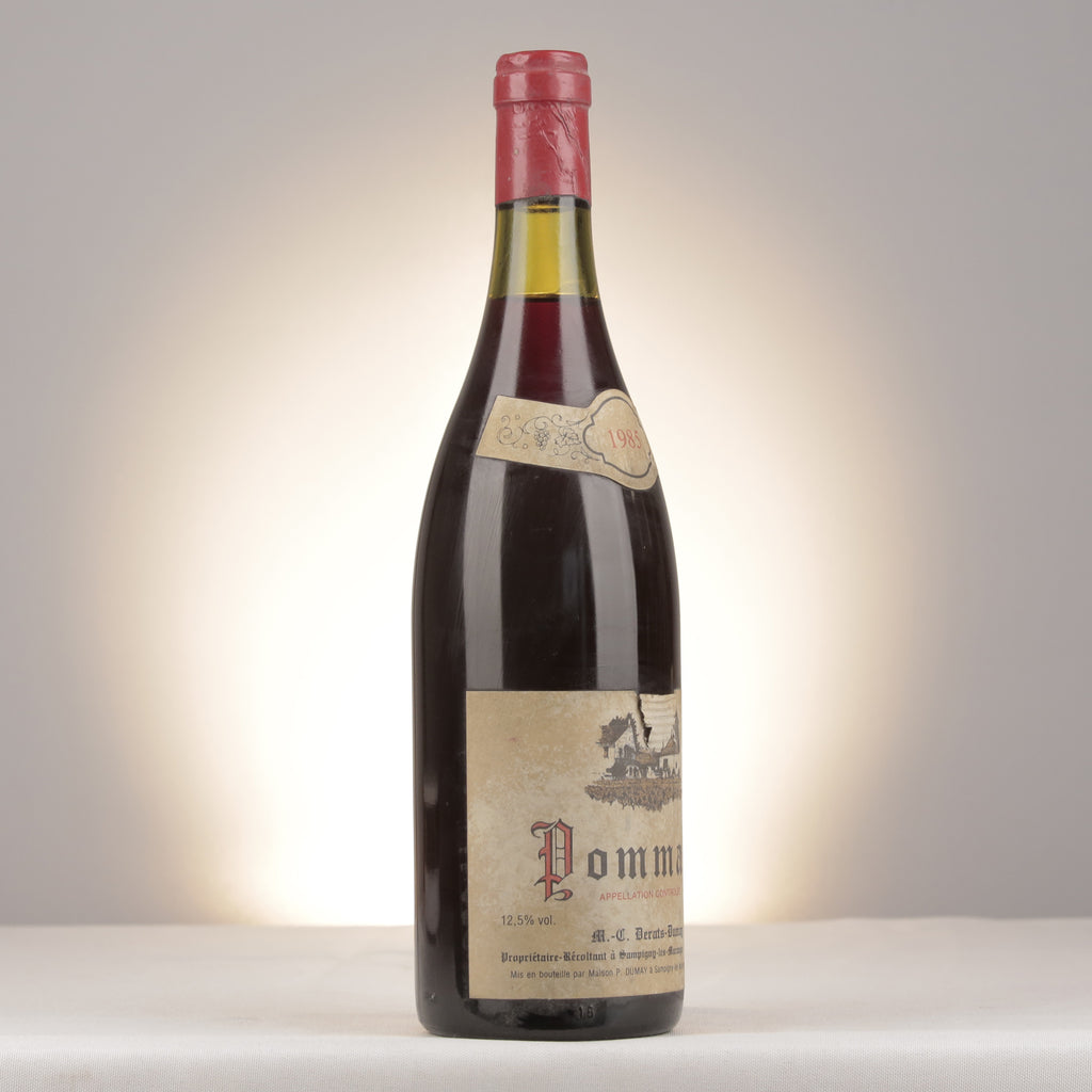 Derats-Dumay Pommard 1985 Bottle turned right (lot e845)