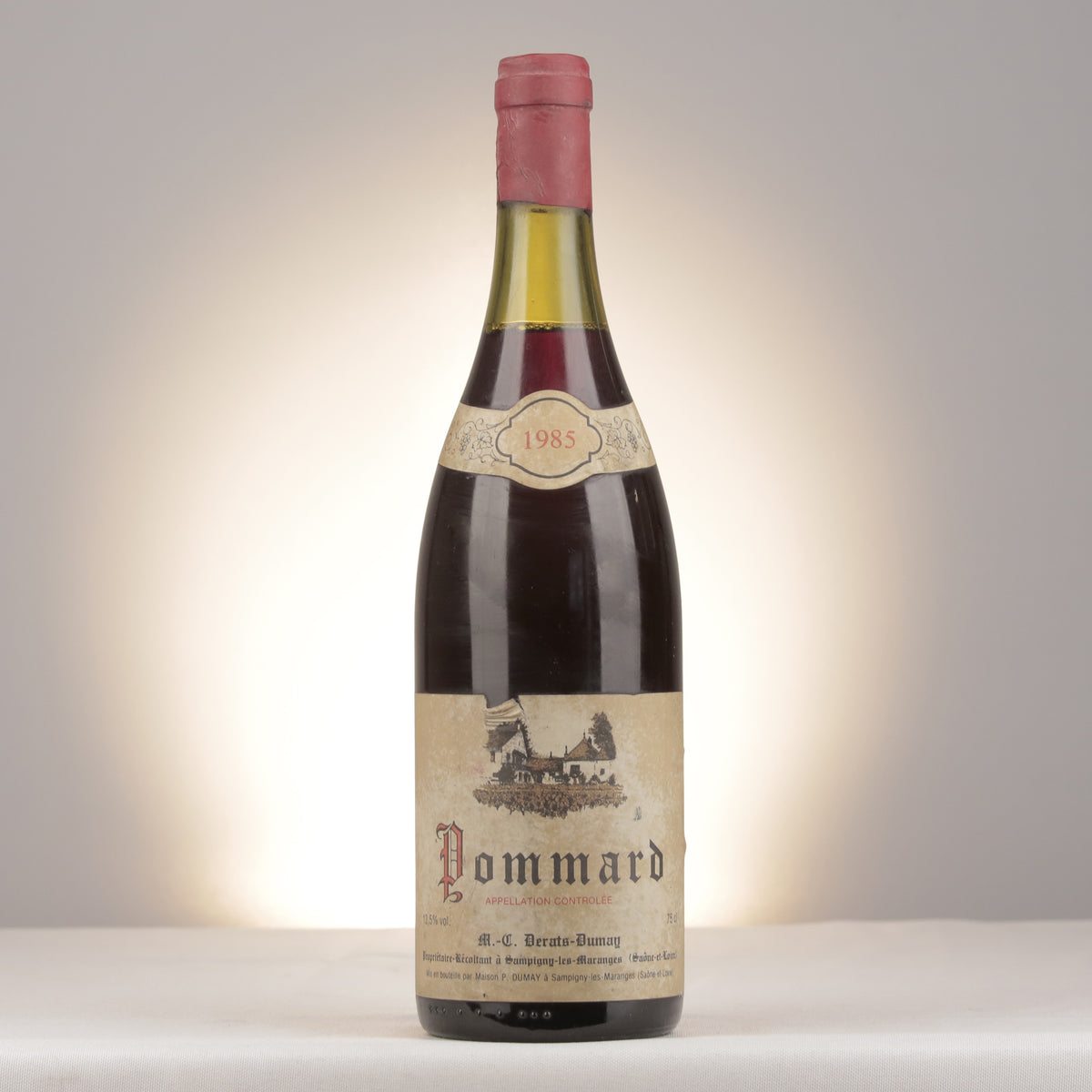 Derats-Dumay Pommard 1985 Bottle front (lot efc1)