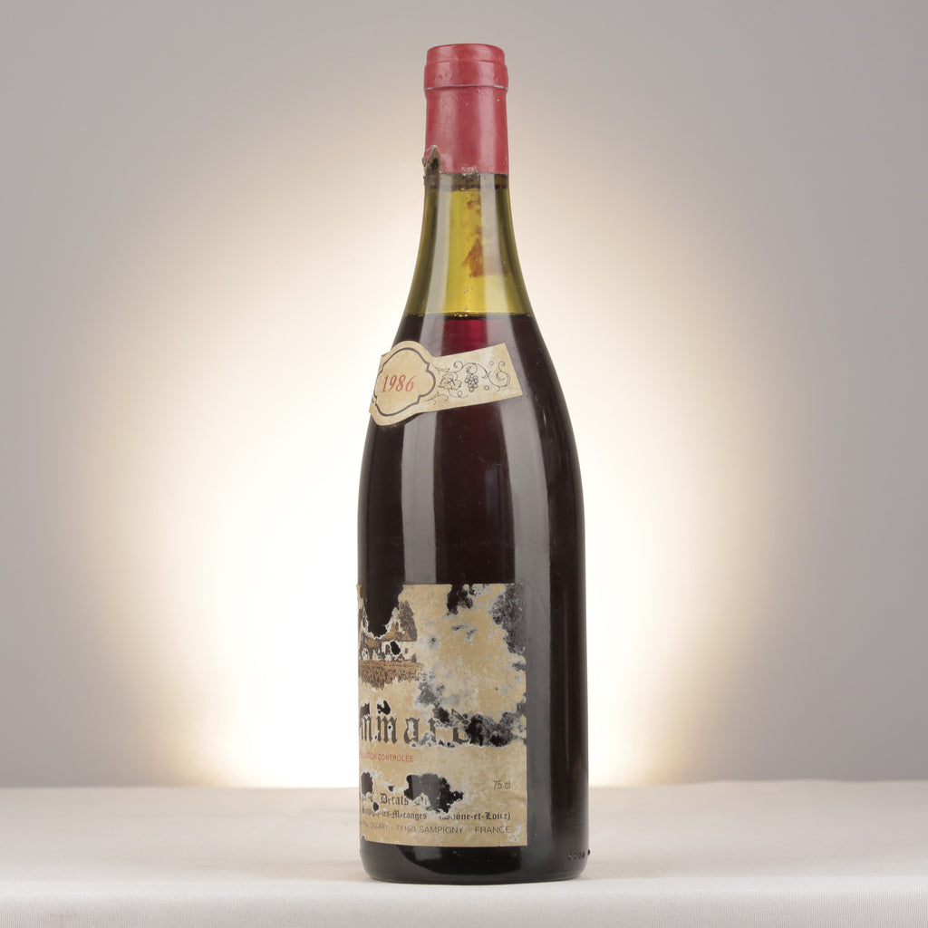 Derats-Dumay Pommard 1986 Bottle turned left