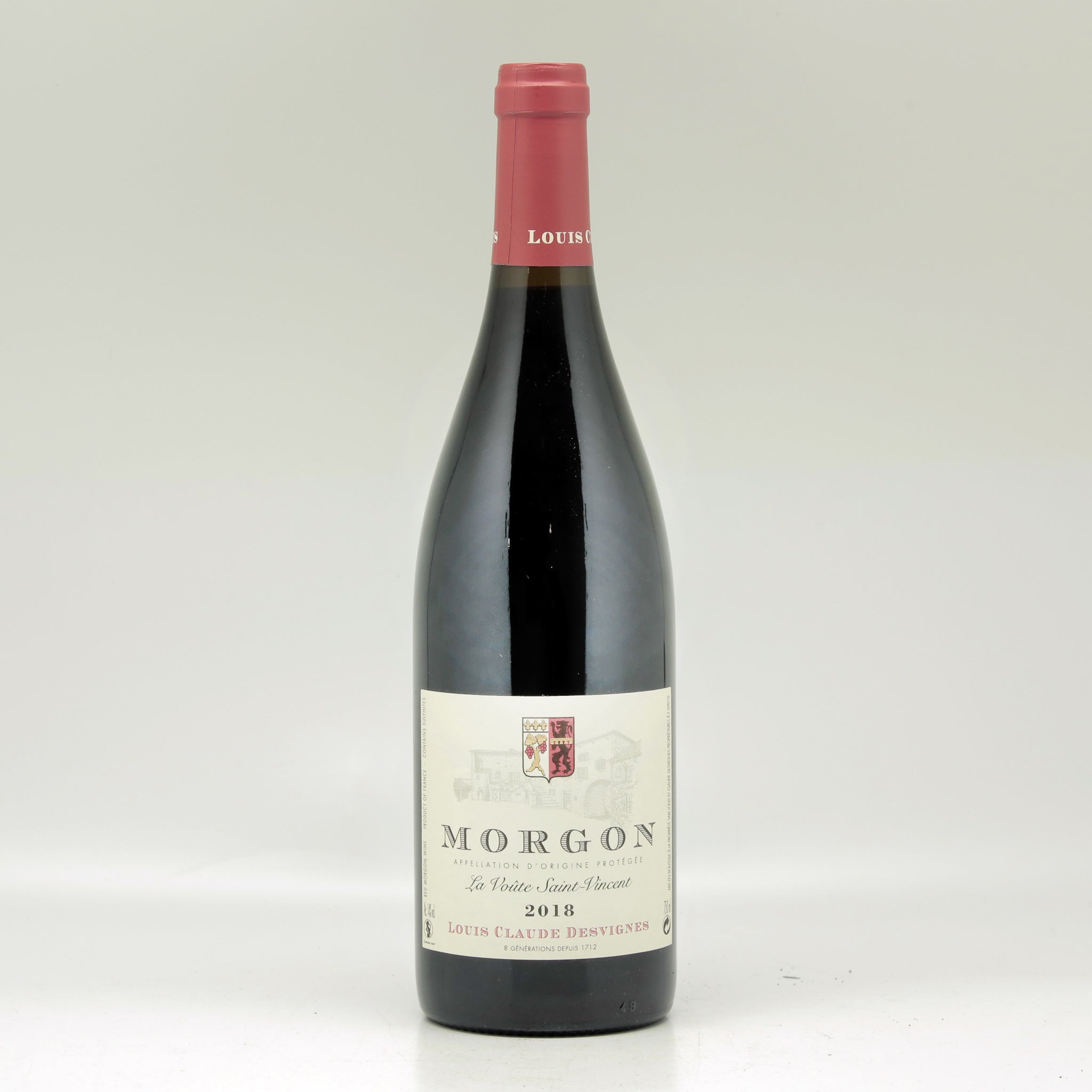 Domaine Louis-Claude Desvignes La Voute Saint-Vincent Morgon 2018 Red wine Bottle
