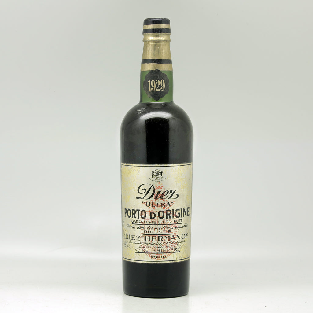 Diez Hermanos Porto Diez Vintage 1929 Fortified Wine Bottle