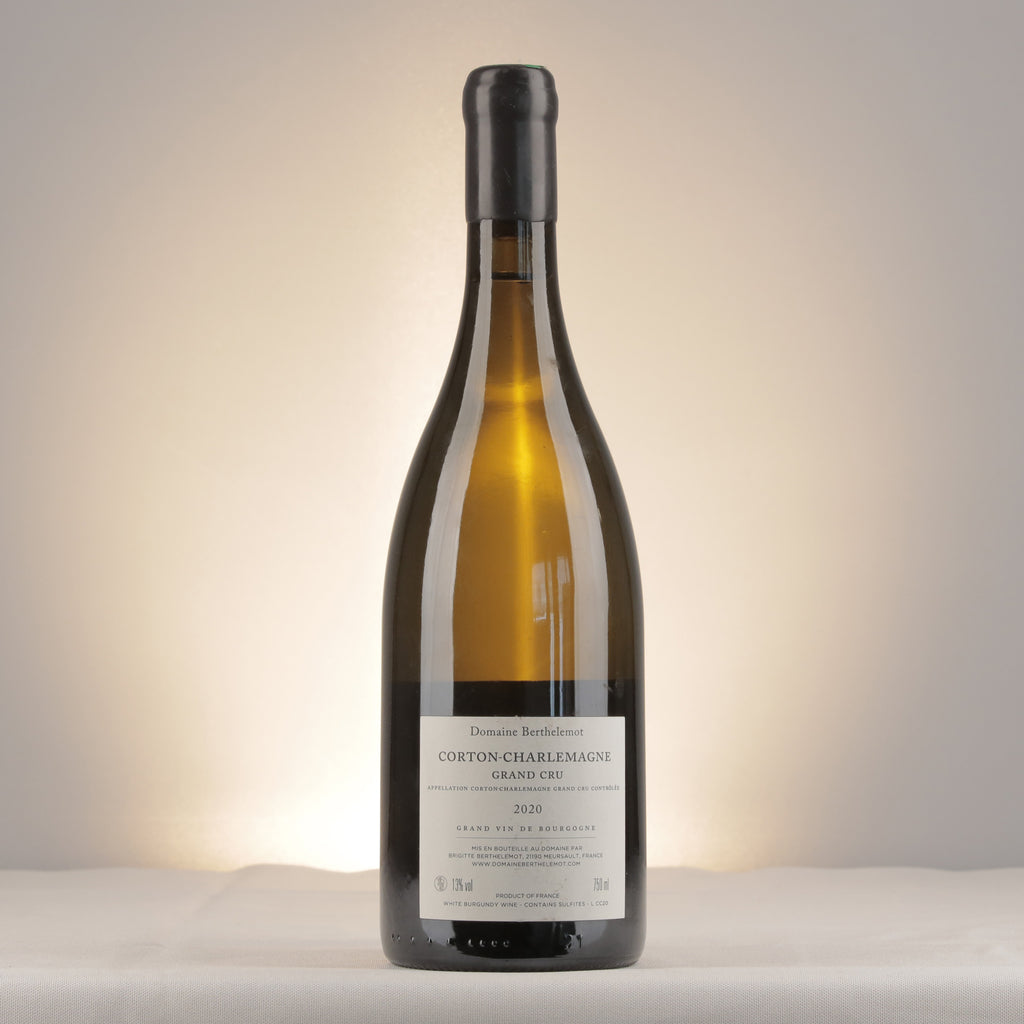 Berthelemot Corton-Charlemagne Grand Cru 2020 Bottle back