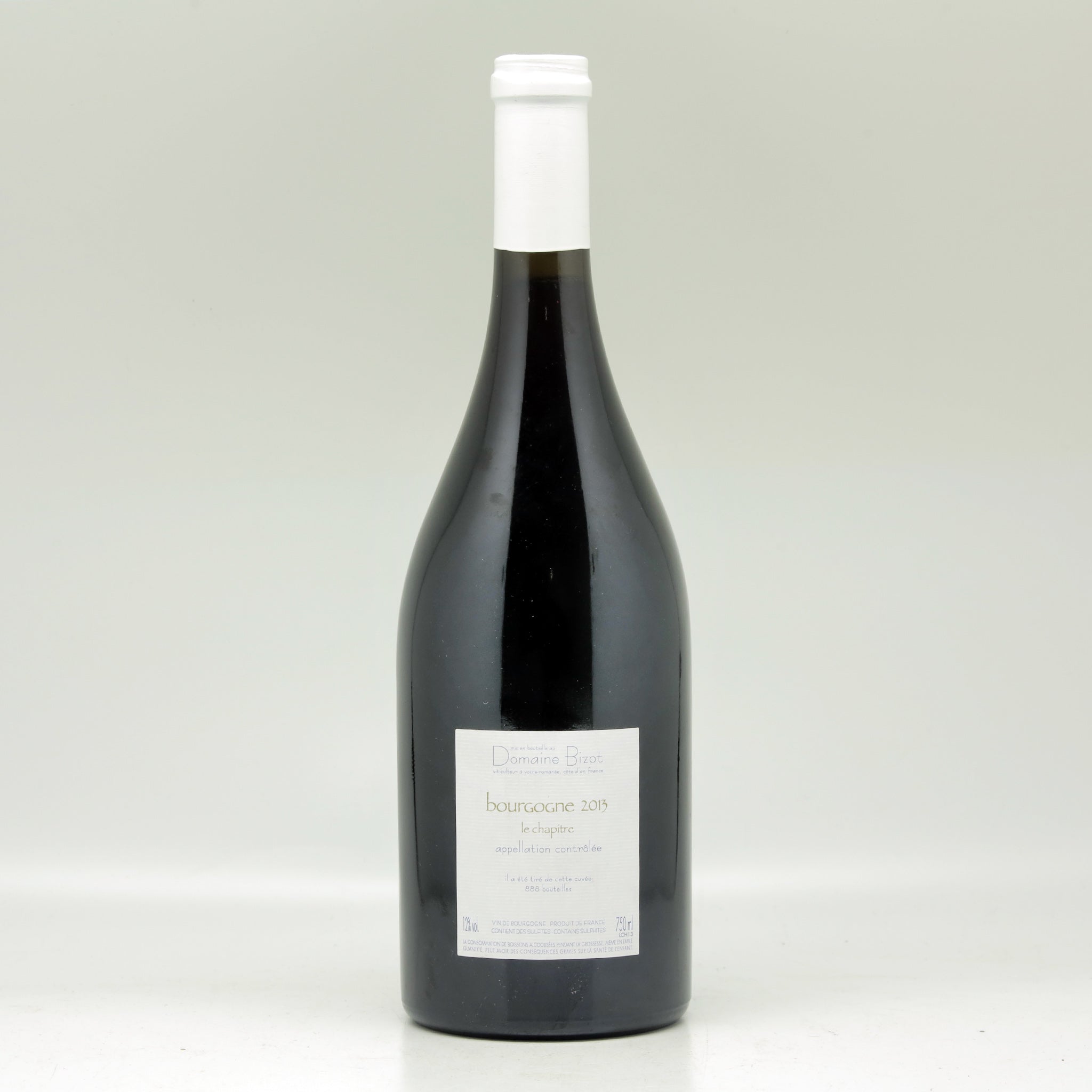 Domaine Bizot Le Chapitre 2013 Red wine Bottle