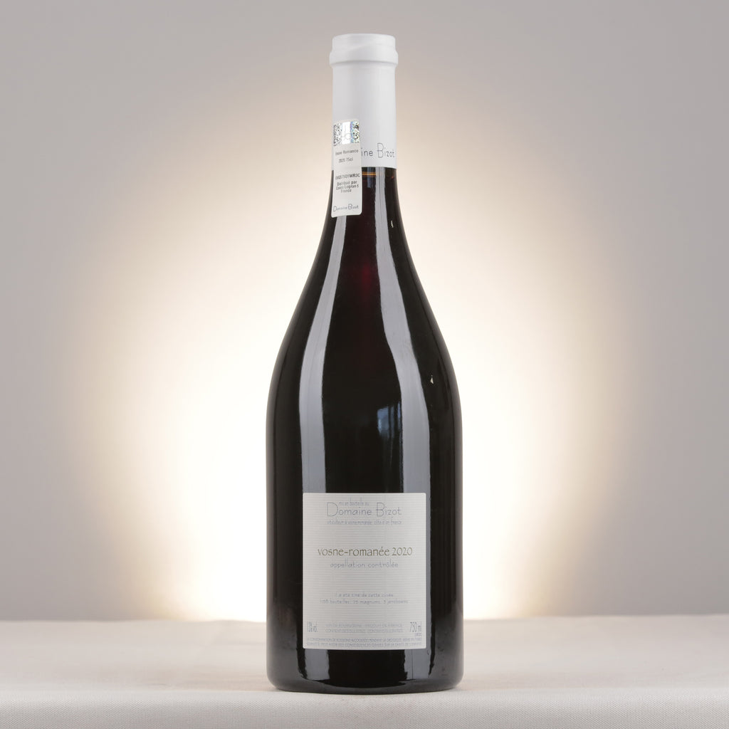 Bizot Vosne-Romanée 2020 Bottle back