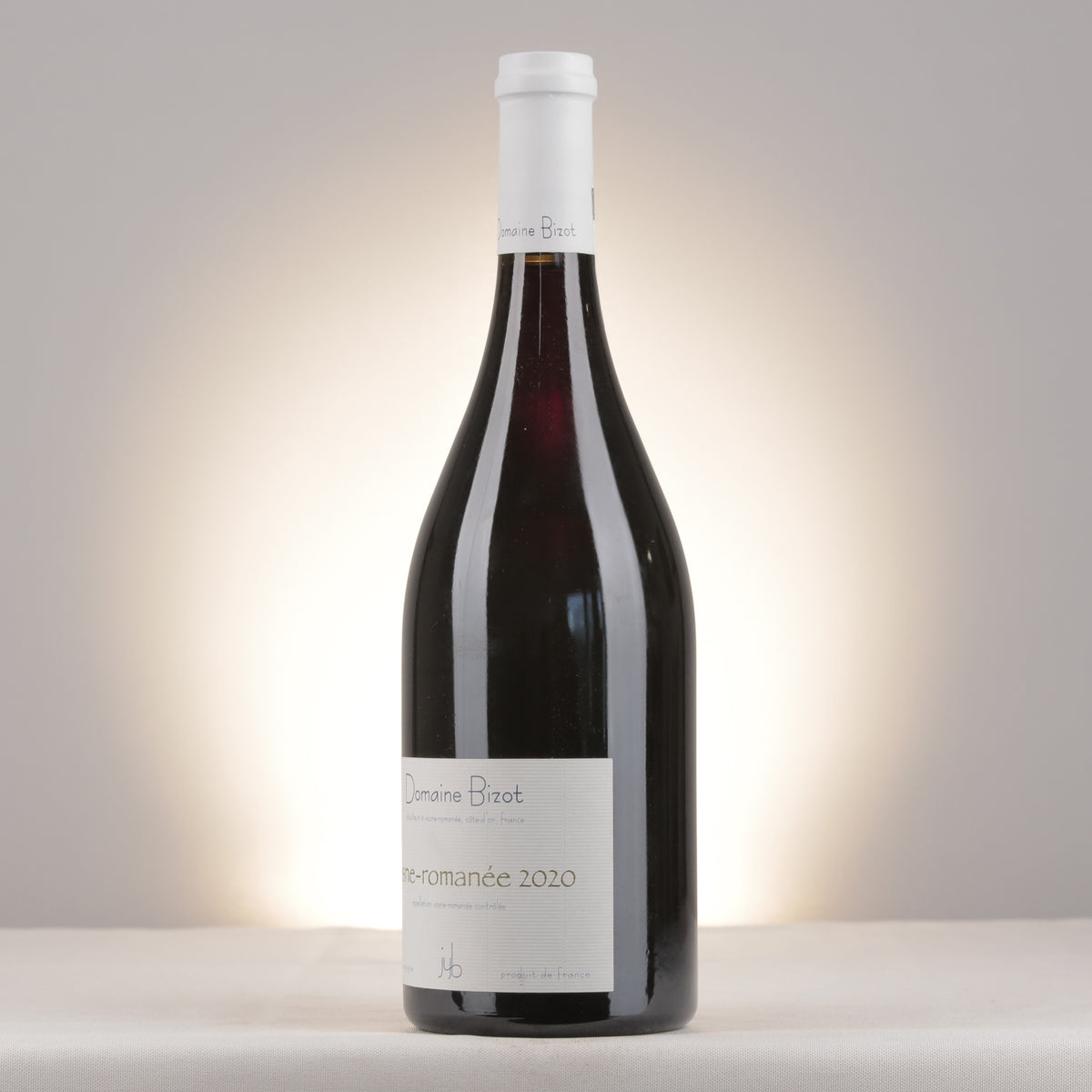 Bizot Vosne-Romanée 2020 Bottle turned left