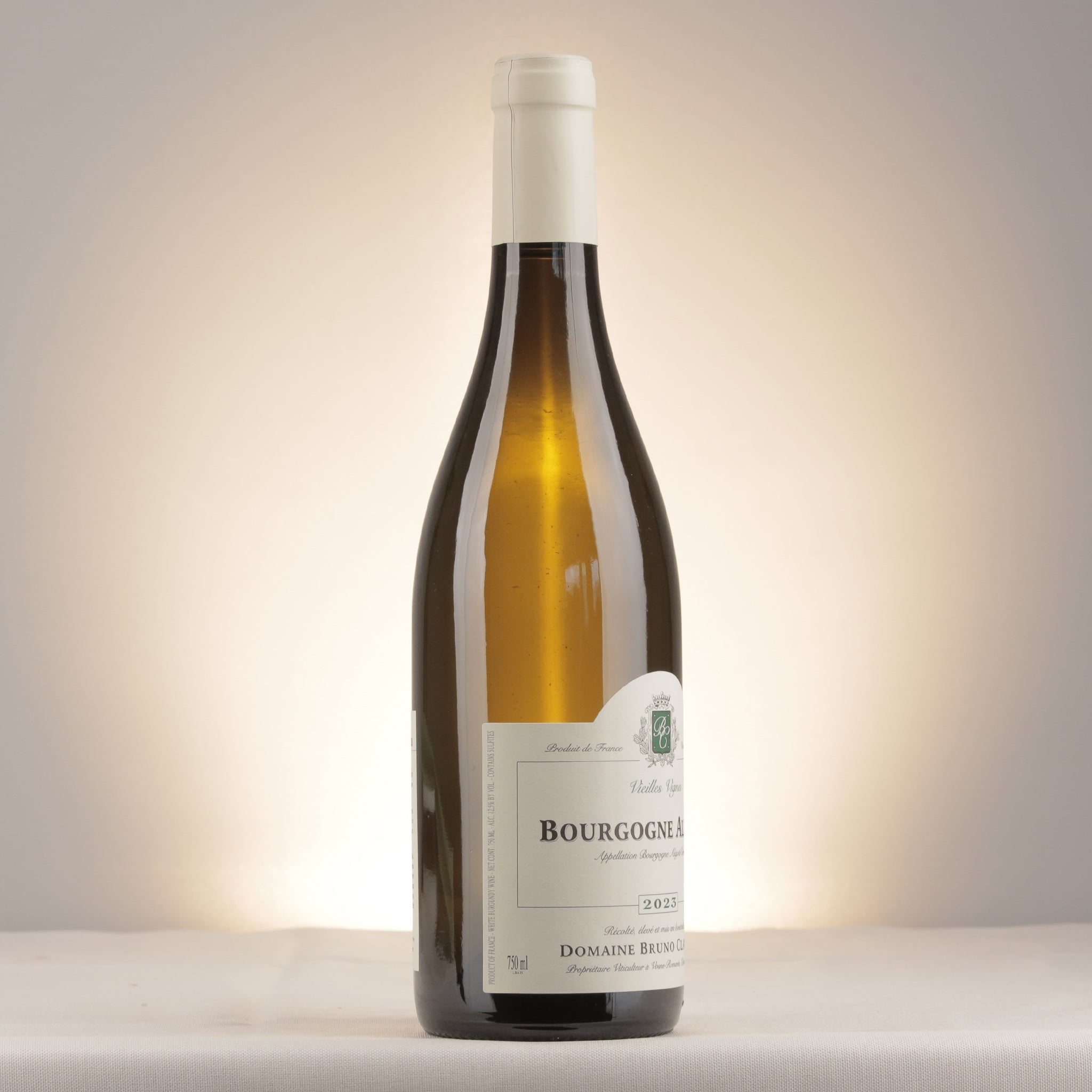 Domaine Bruno Clavelier Bourgogne Aligote Vieilles Vignes 2023 Bottle label