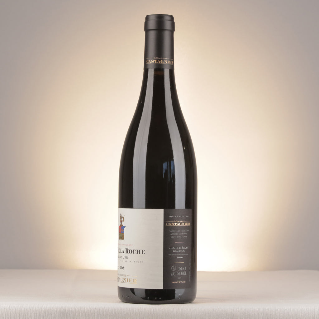 Domaine Castagnier Clos de la Roche Grand Cru 2016 Bottle detail