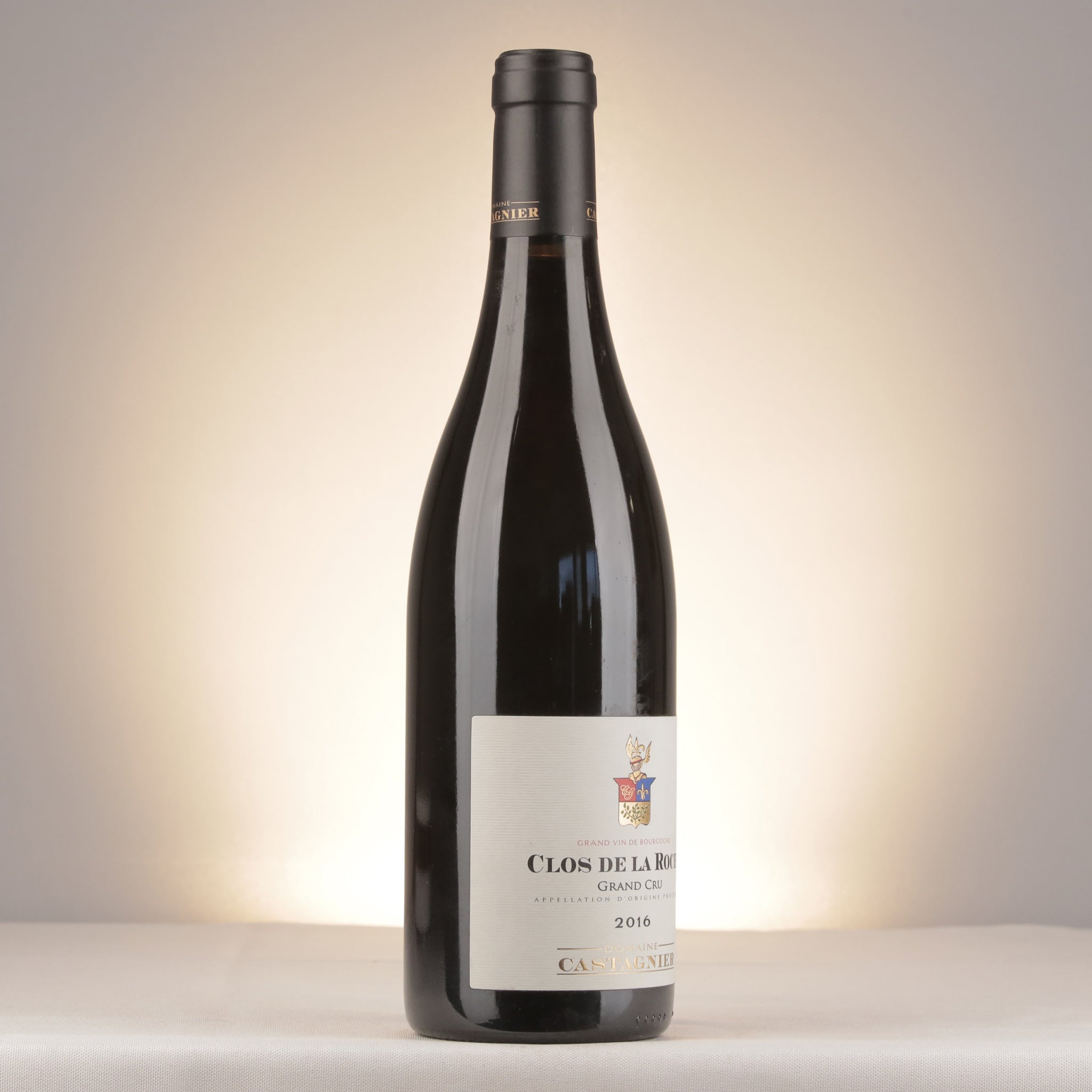 Domaine Castagnier Clos de la Roche Grand Cru 2016 Bottle label