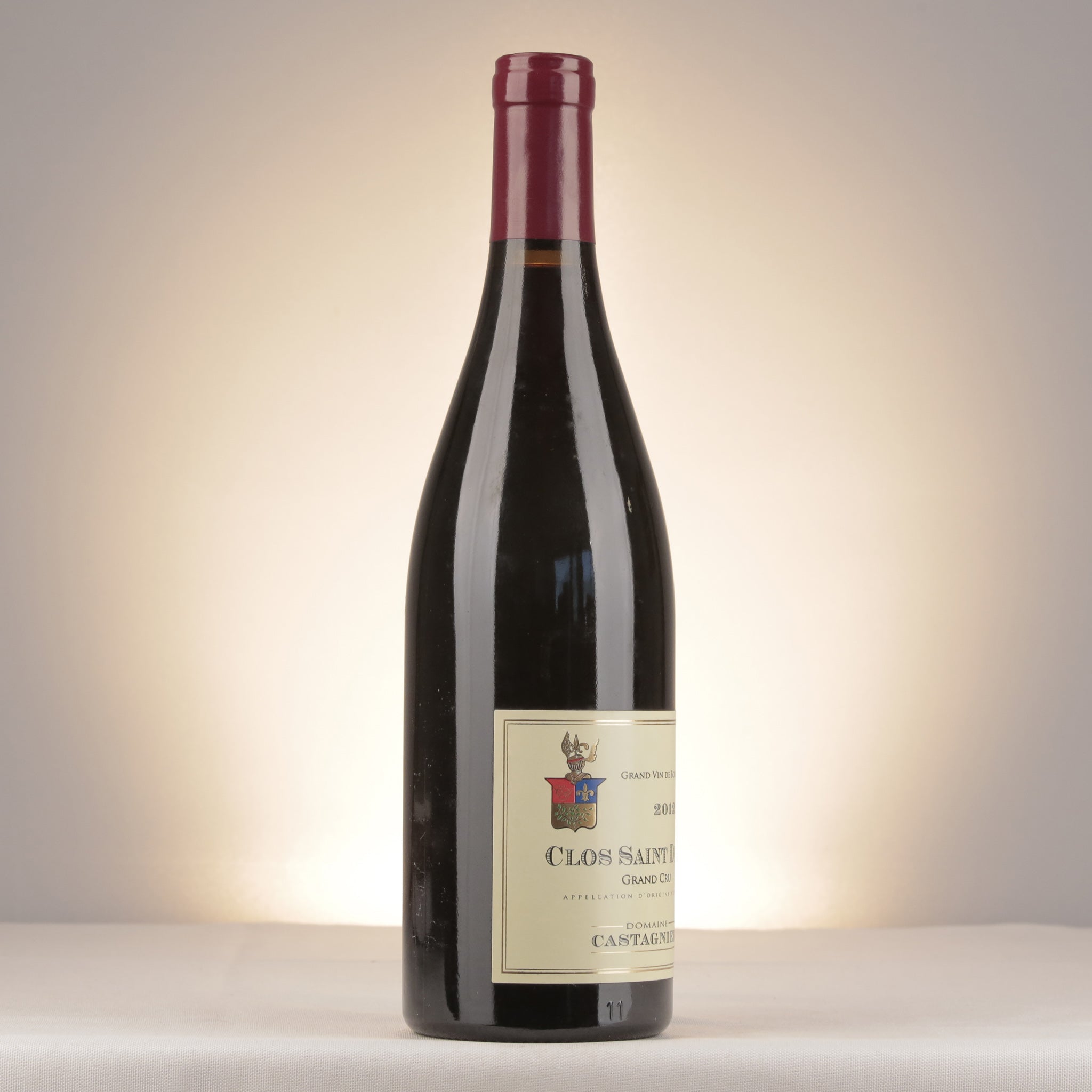 Domaine Castagnier Clos Saint-Denis Grand Cru 2012 Bottle label
