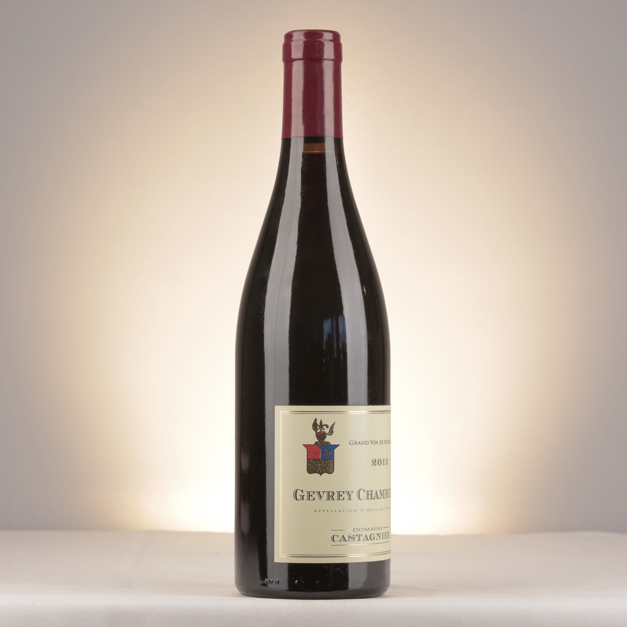 Domaine Castagnier Gevrey-Chambertin 2012 Bottle label