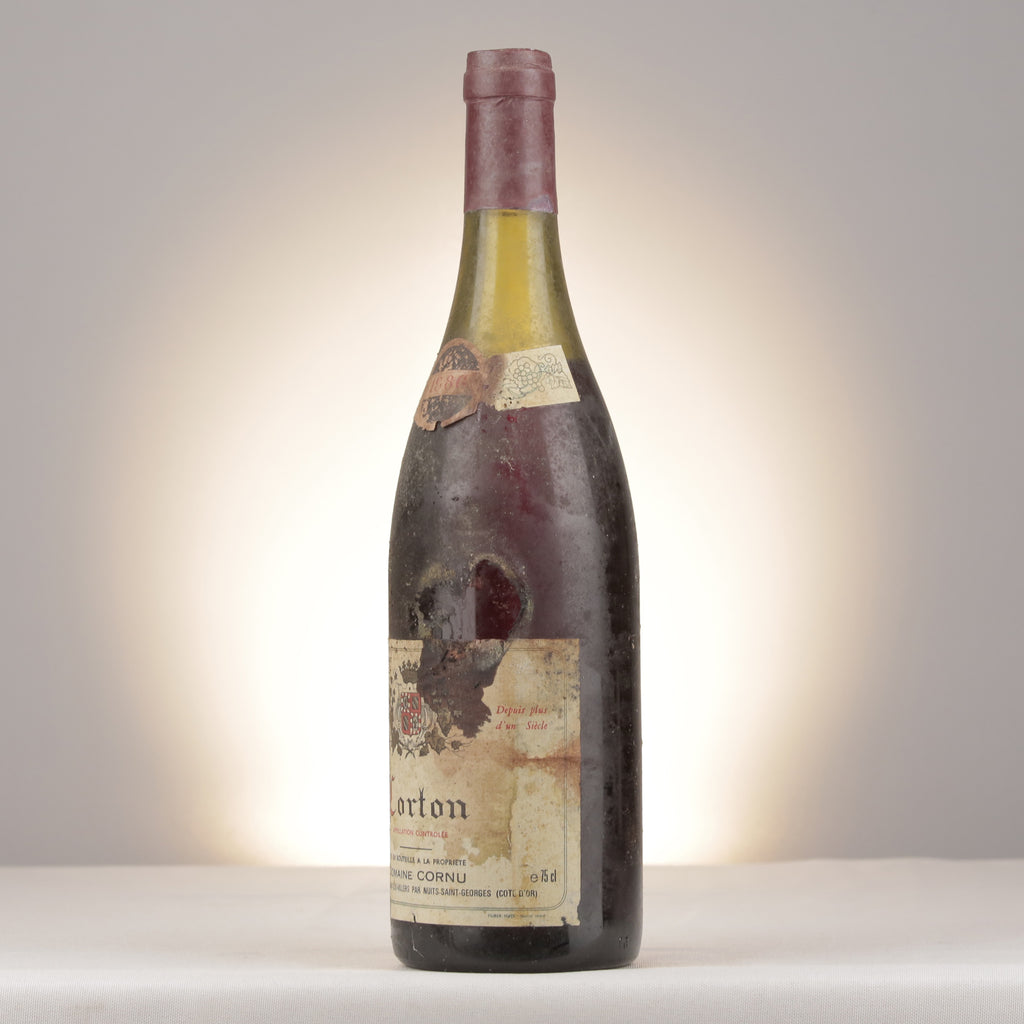 Domaine Cornu Corton Grand Cru 1986 Bottle turned left (lot 8123)