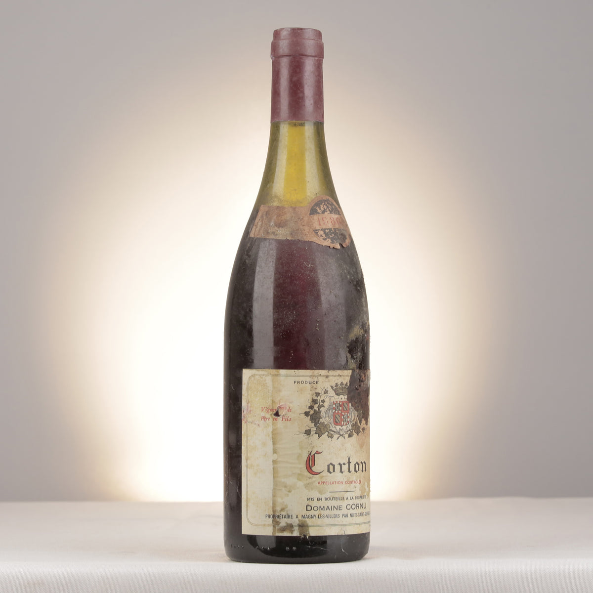 Domaine Cornu Corton Grand Cru 1986 Bottle turned right (lot 8123)